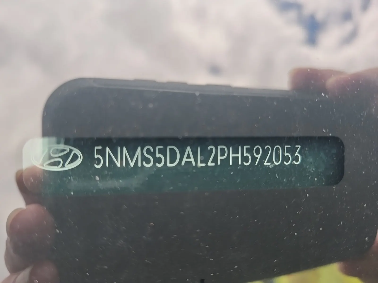 Dash VIN Plate Photo