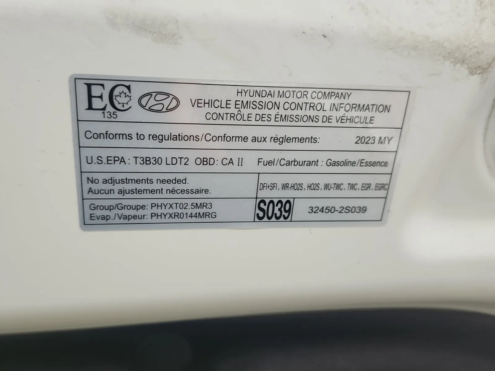 Emission Sticker Photo