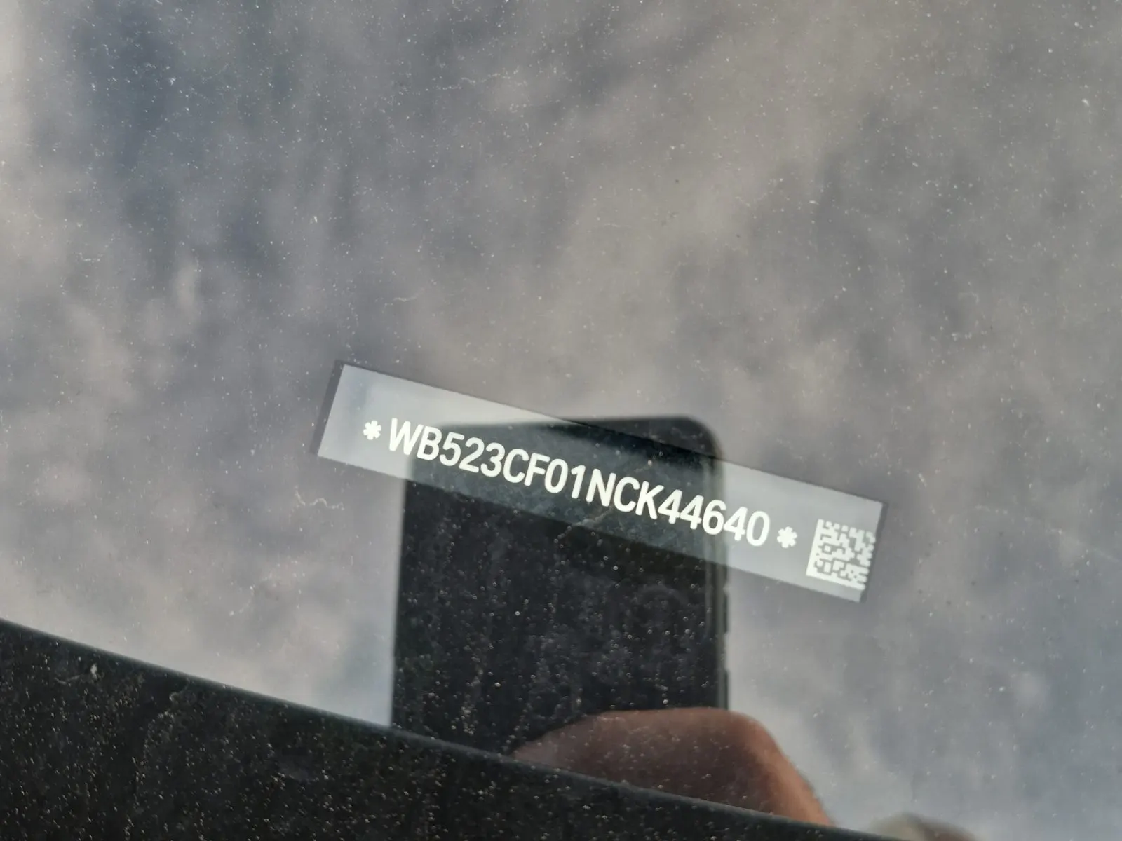 Dash VIN Plate Photo