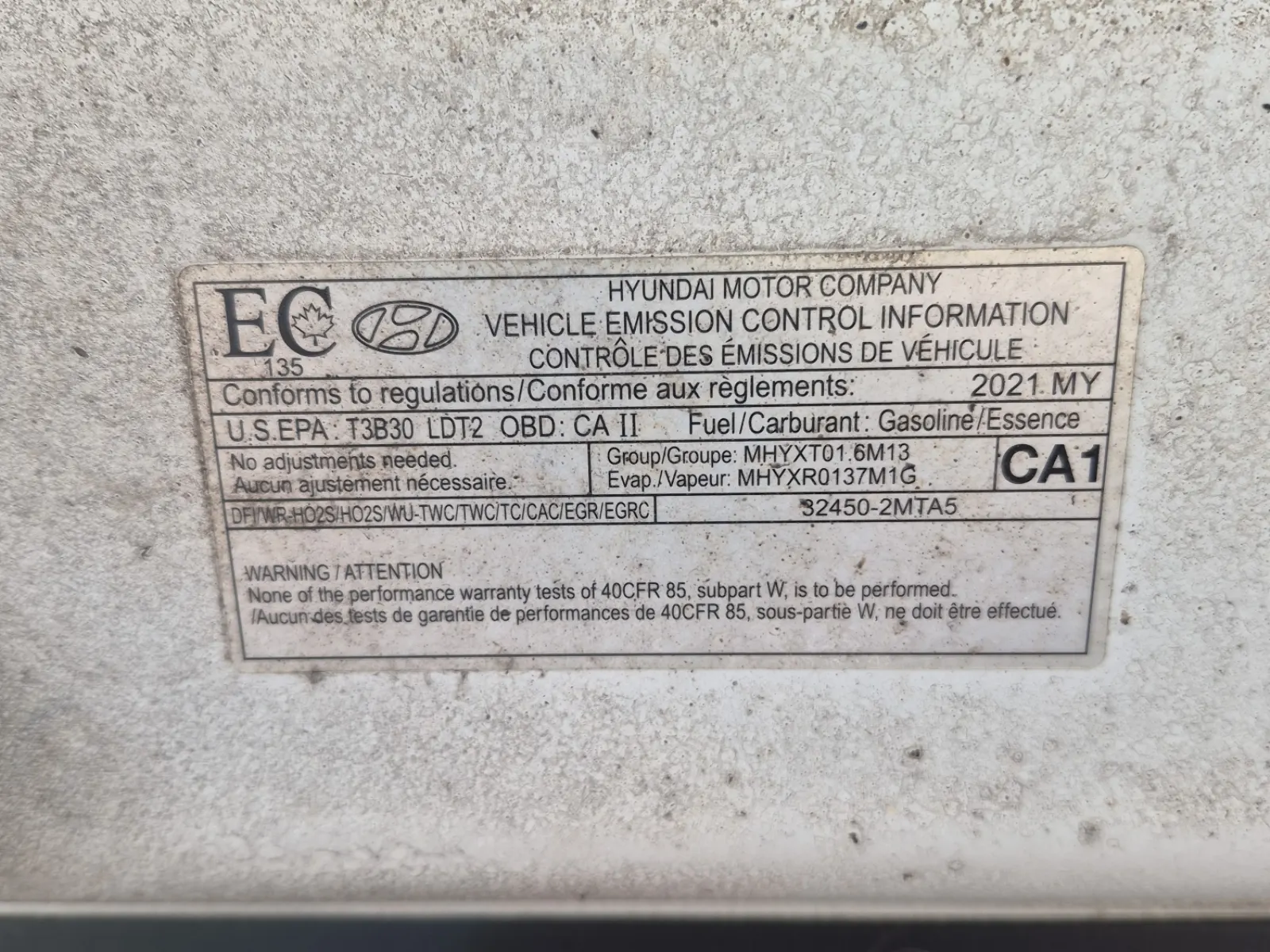 Emission Sticker Photo