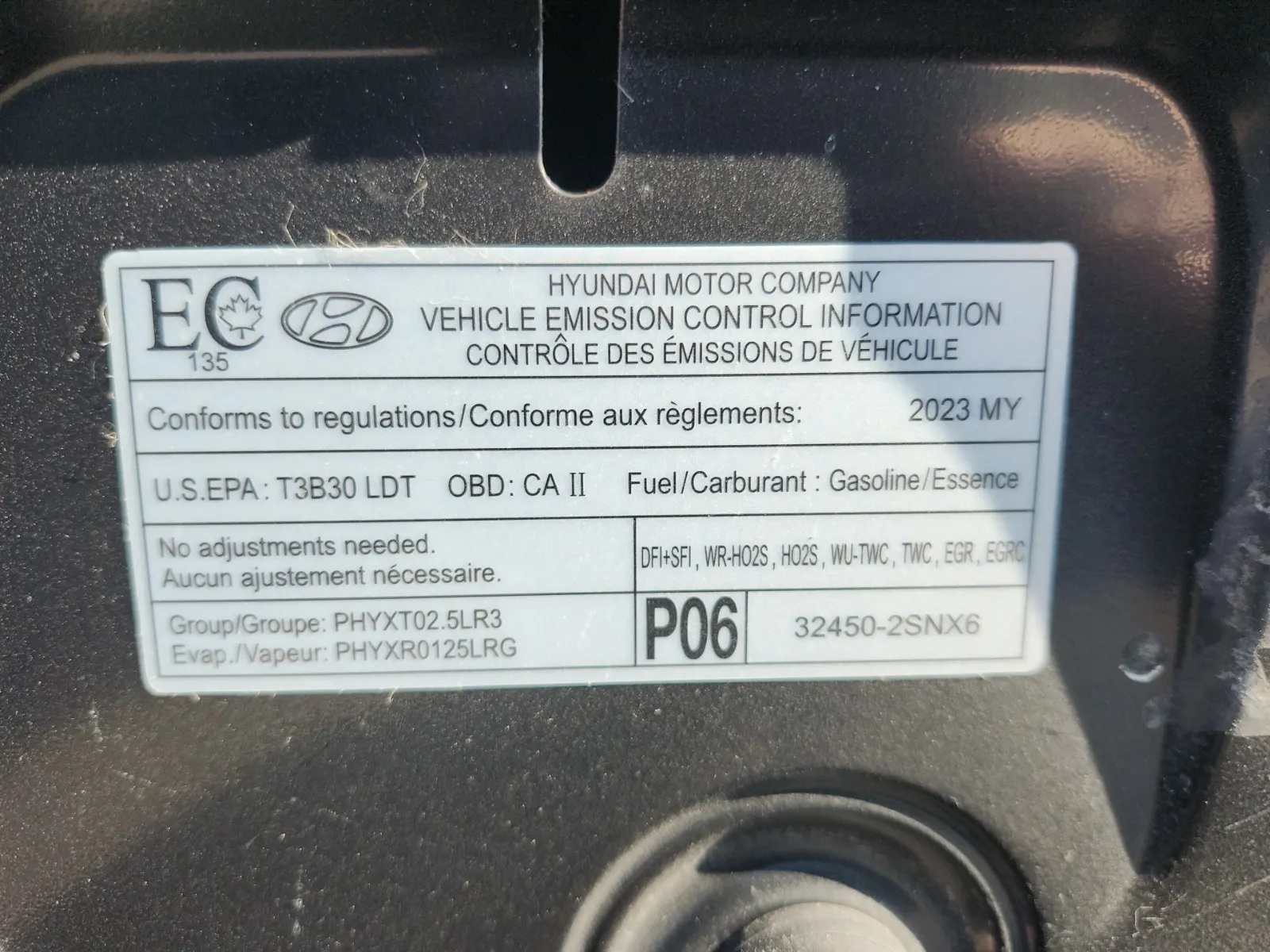 Emission Sticker Photo