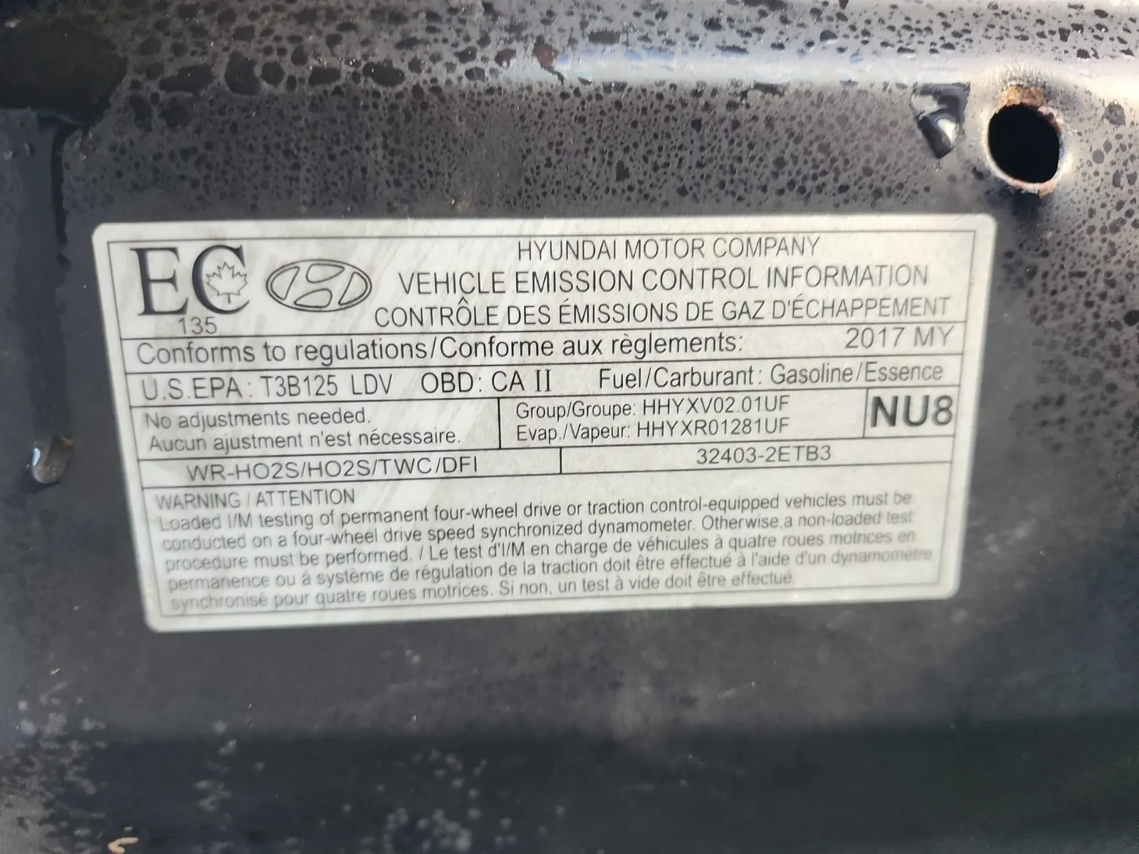 Emission Sticker Photo
