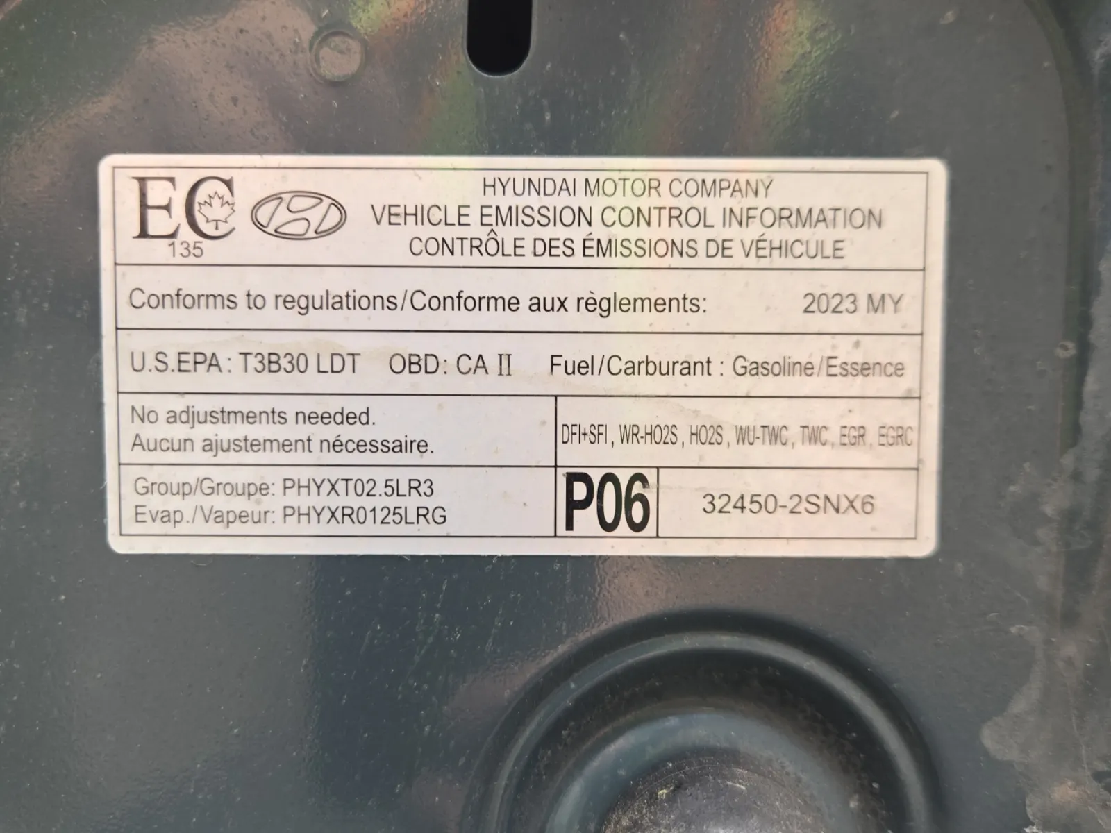 Emission Sticker Photo