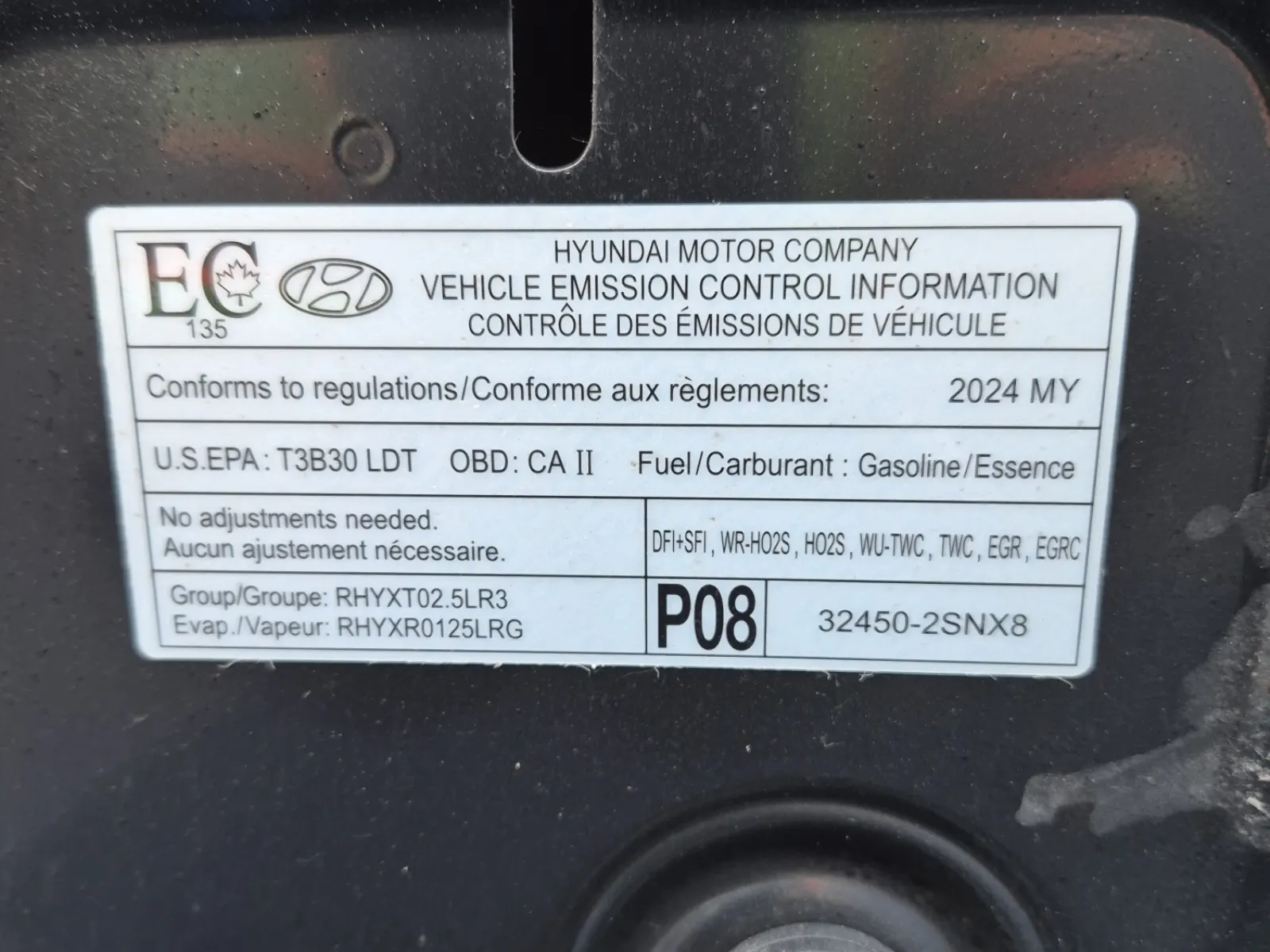 Emission Sticker Photo