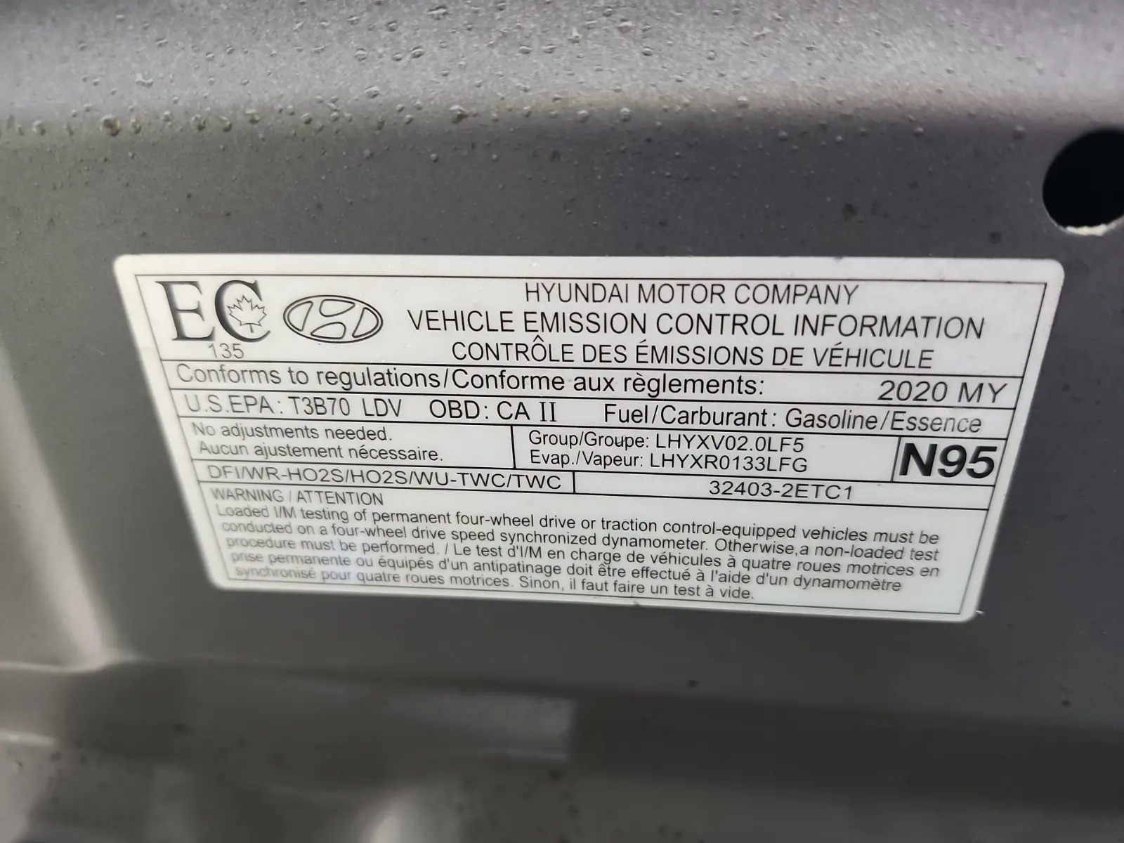 Emission Sticker Photo