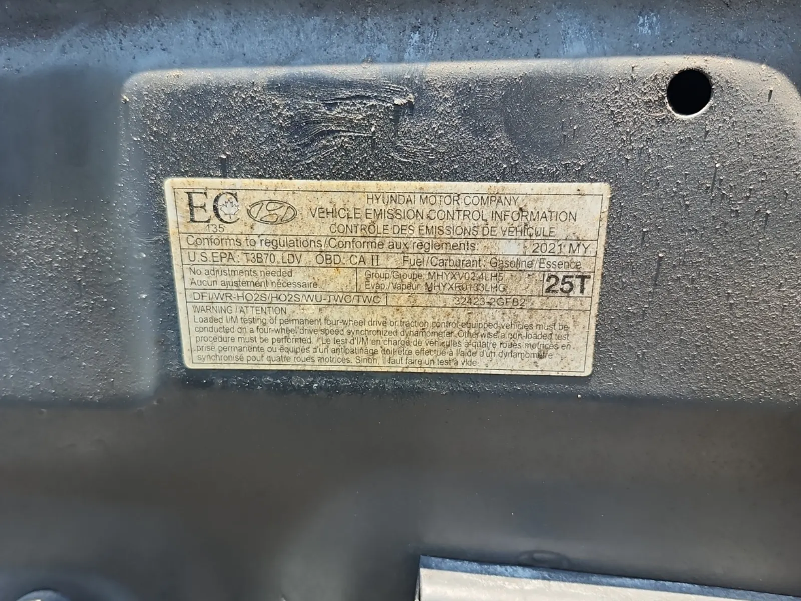 Emission Sticker Photo