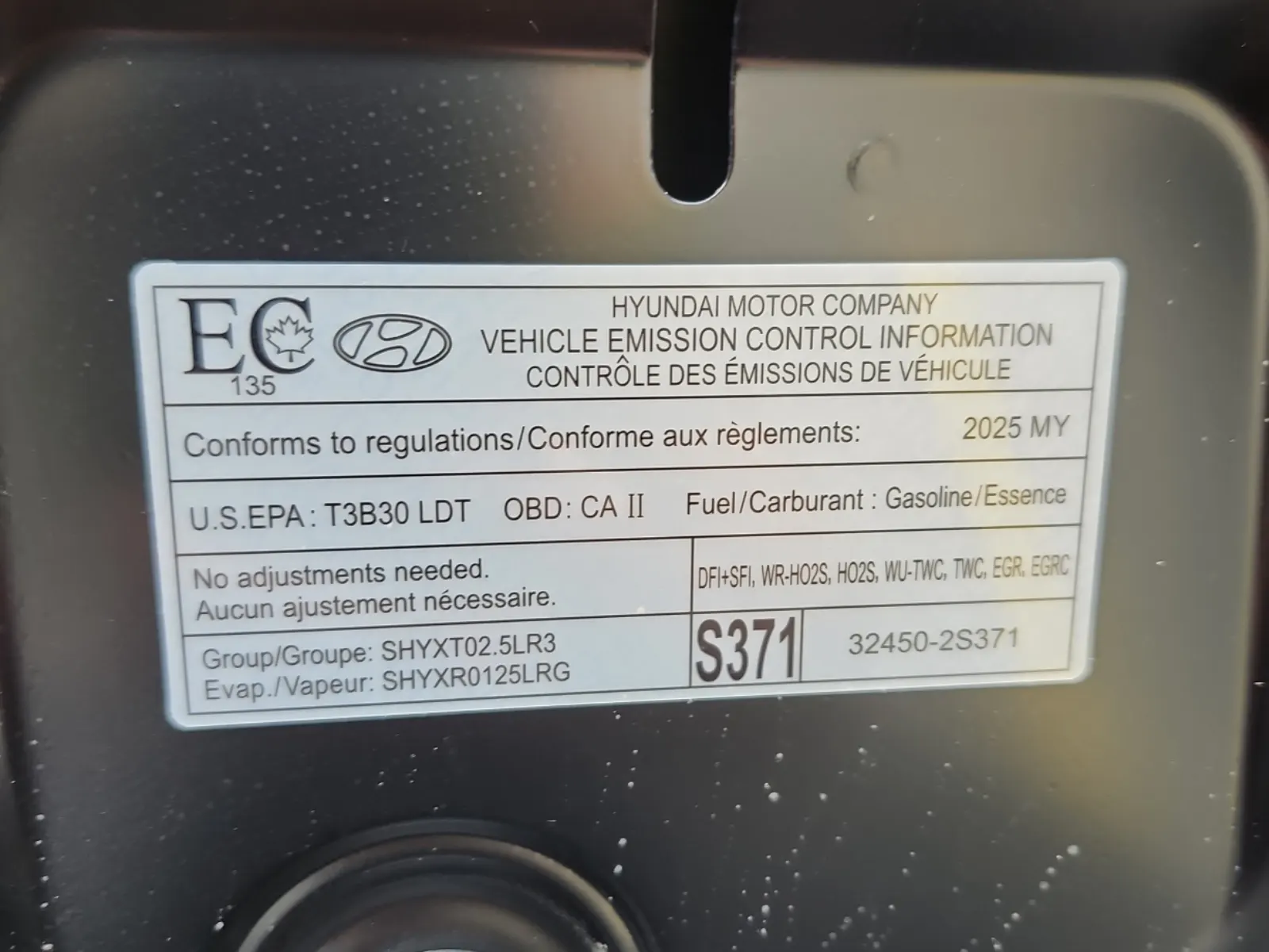 Emission Sticker Photo