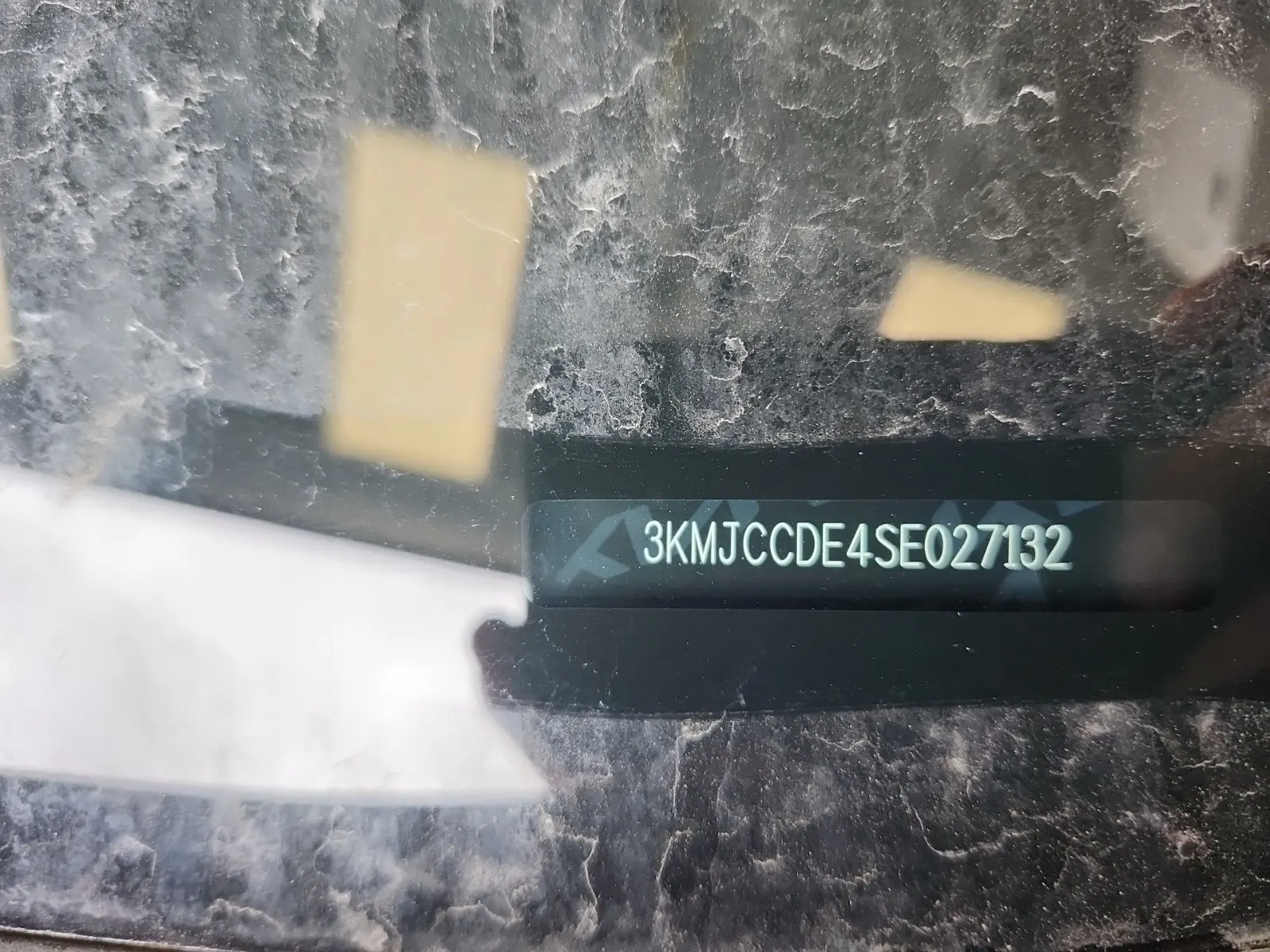 Dash VIN Plate Photo