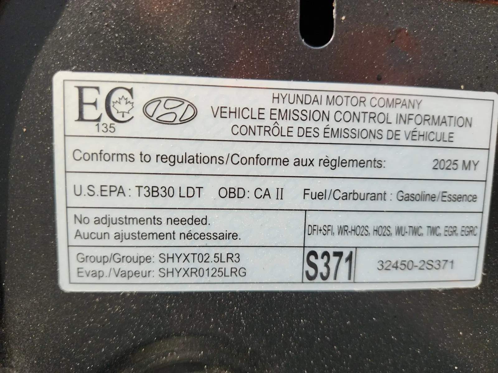 Emission Sticker Photo