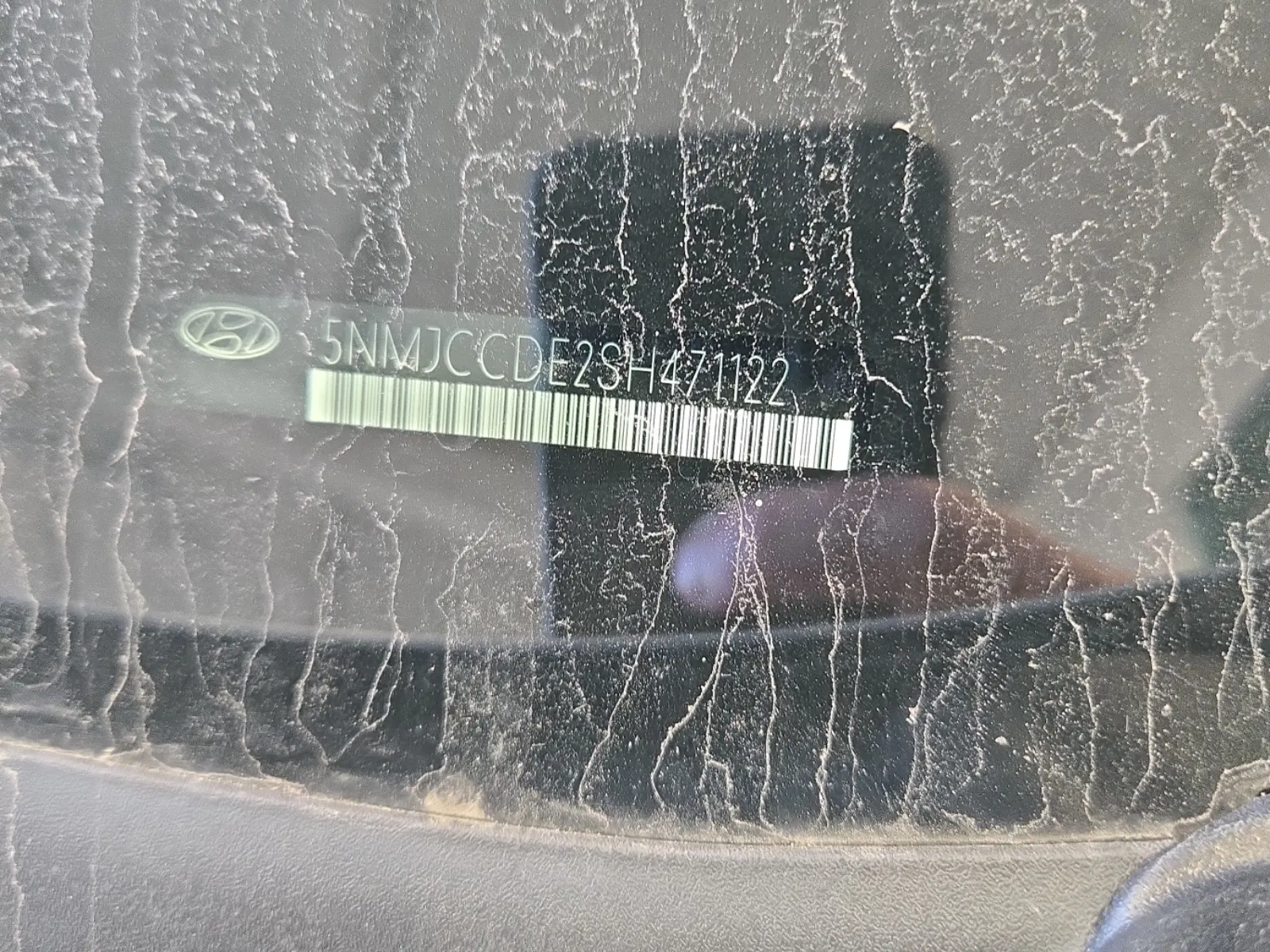 Dash VIN Plate Photo