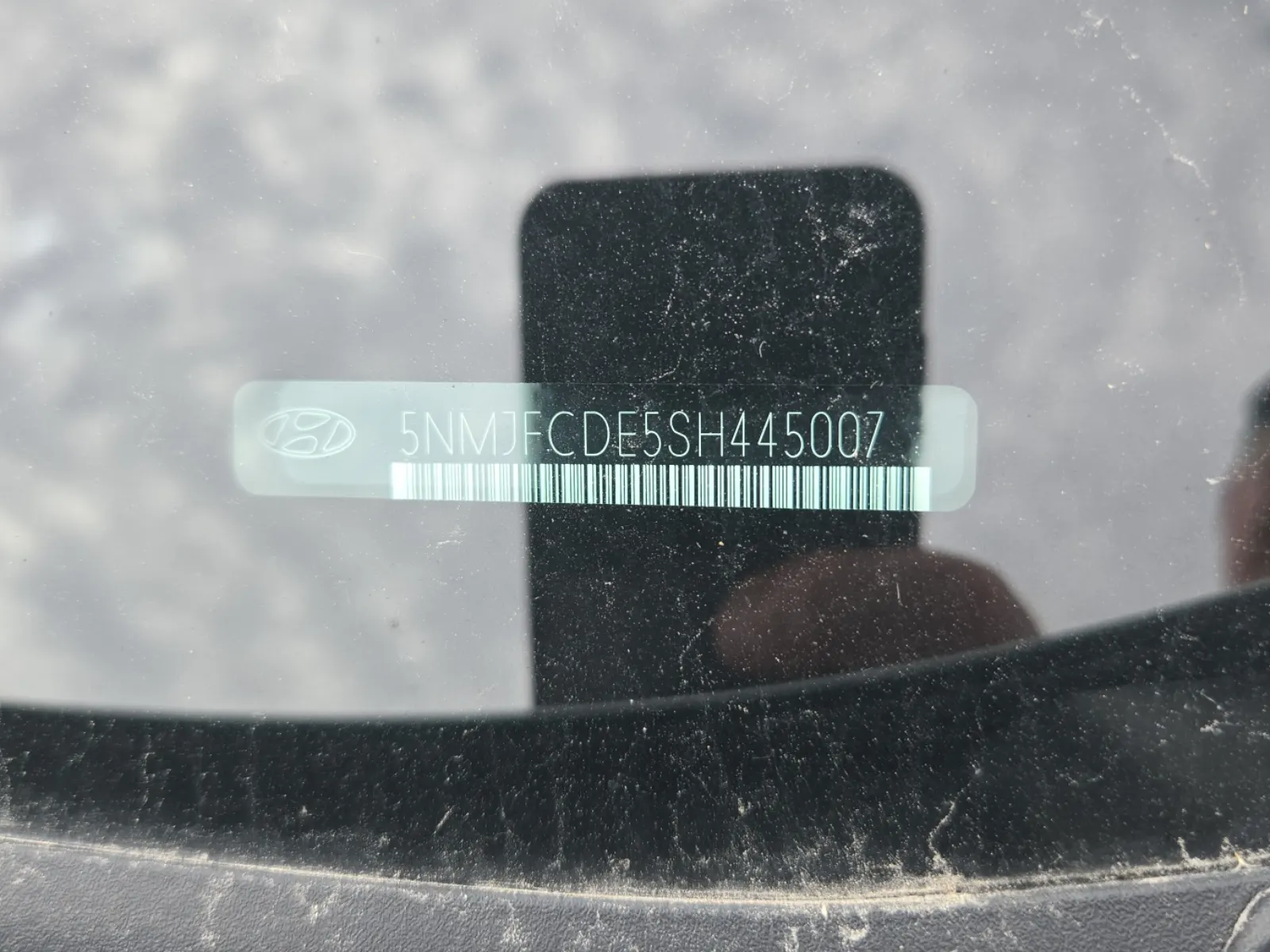 Dash VIN Plate Photo