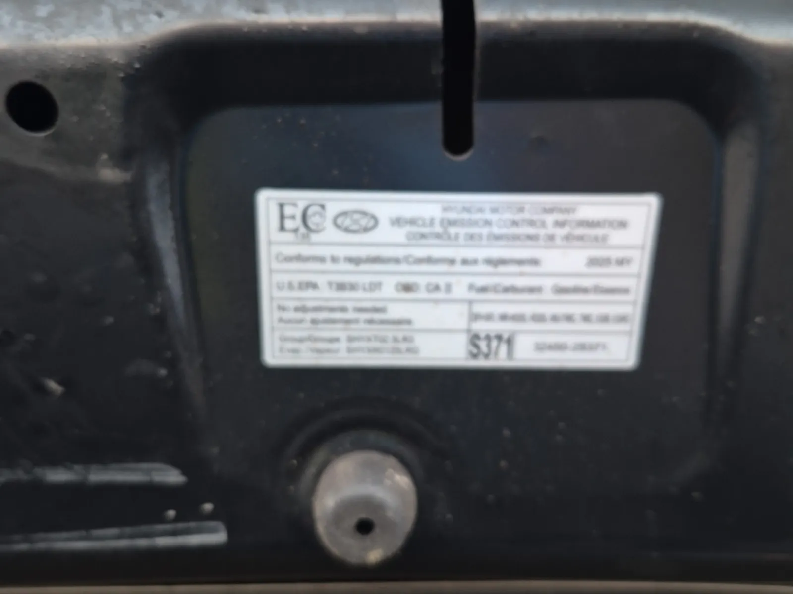 Emission Sticker Photo