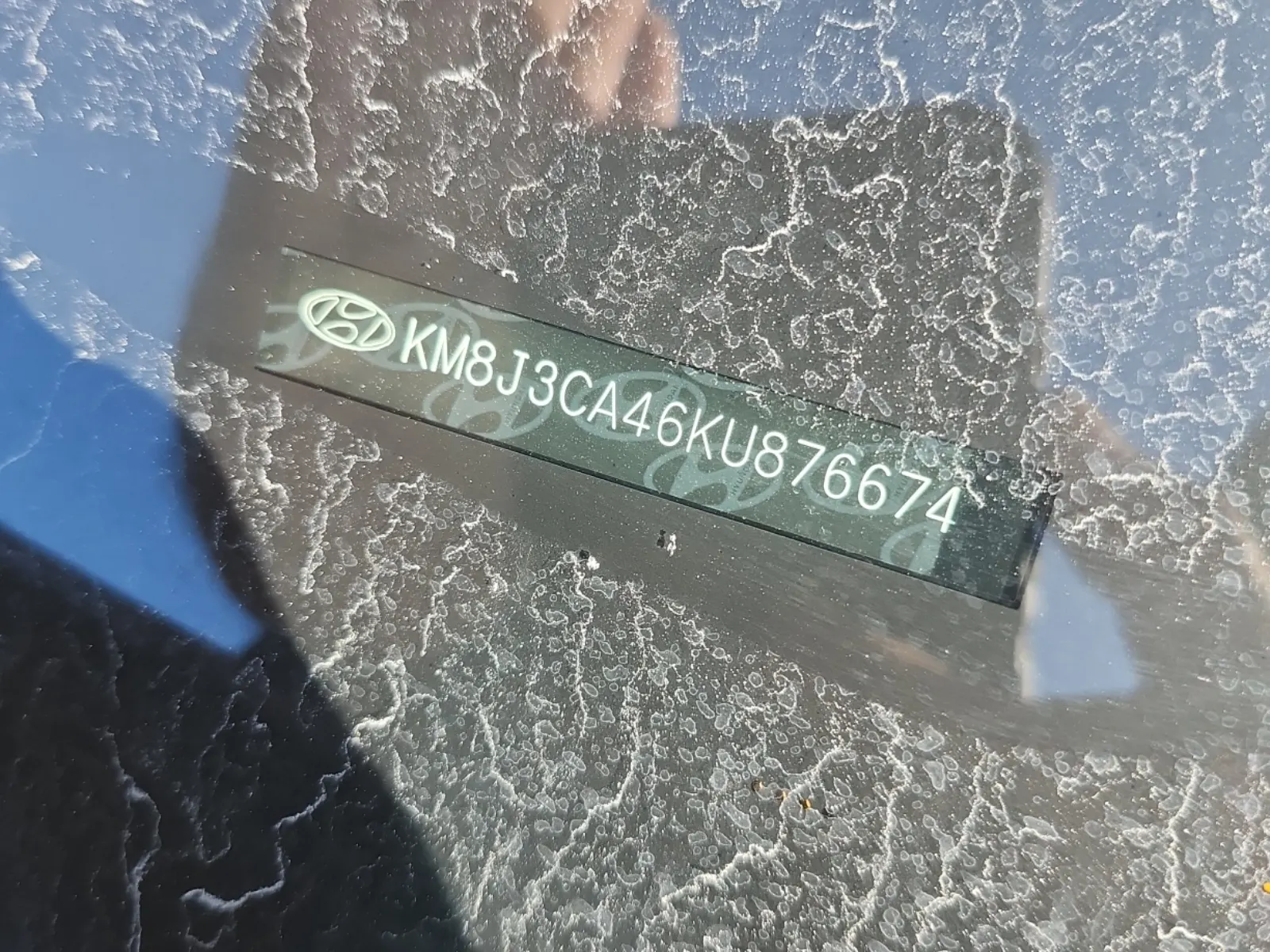 Dash VIN Plate Photo