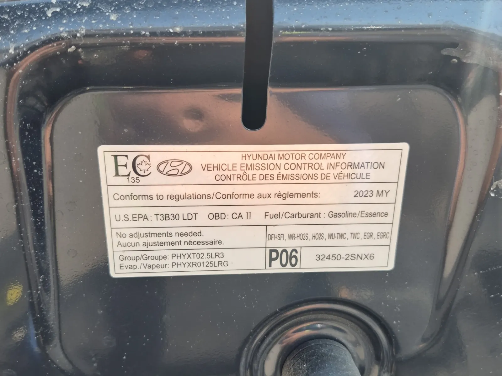 Emission Sticker Photo