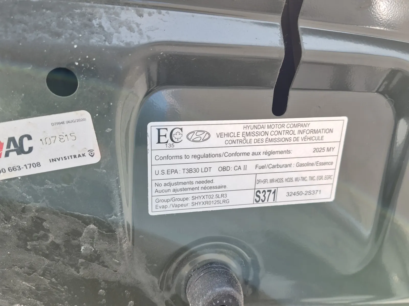 Emission Sticker Photo