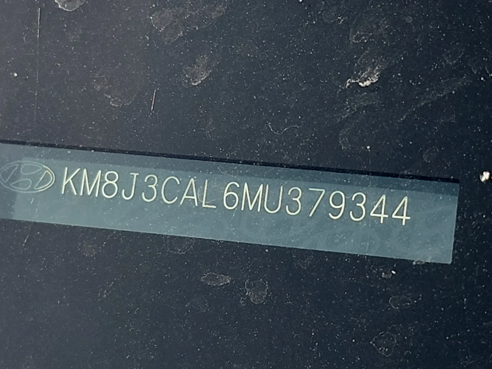 Dash VIN Plate Photo