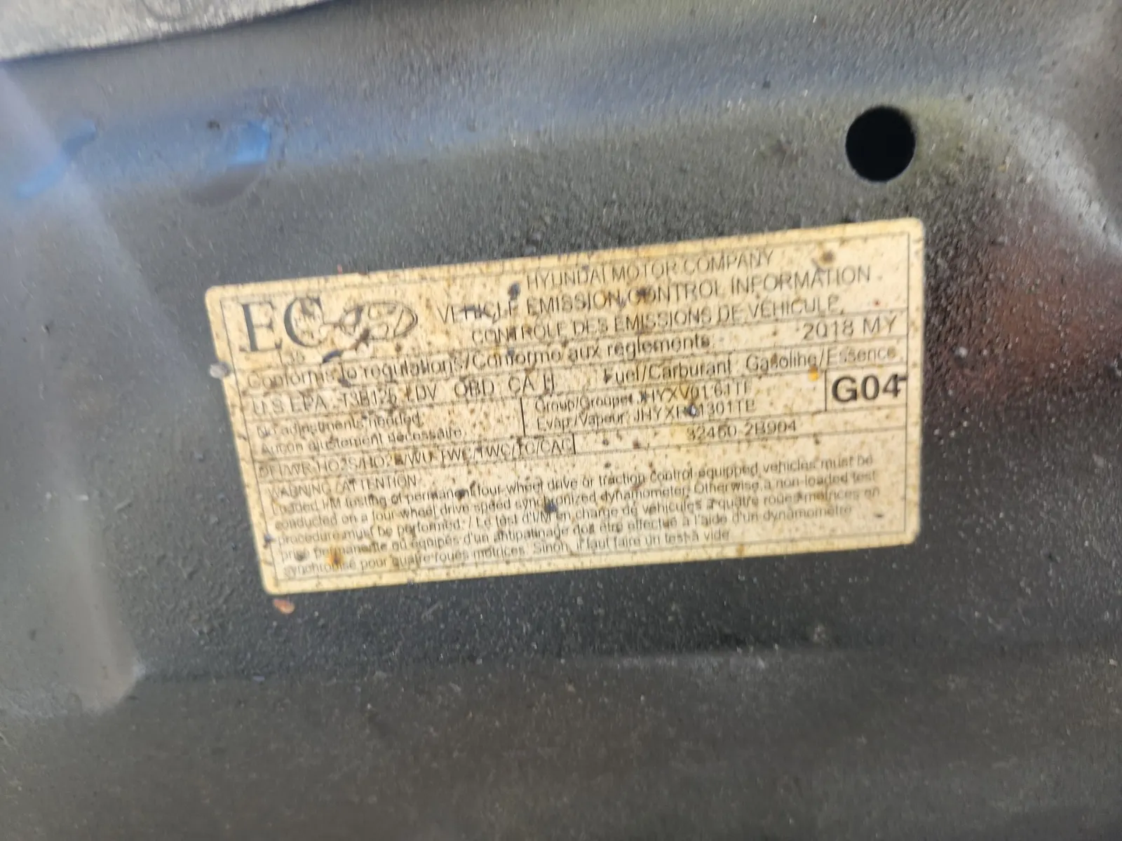 Emission Sticker Photo