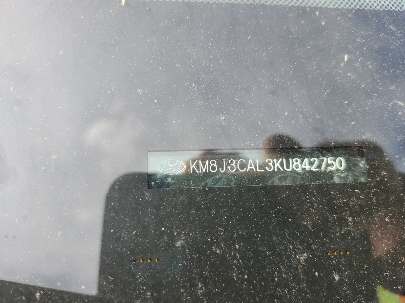 Dash VIN Plate Photo