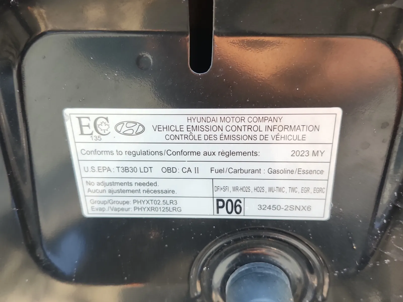 Emission Sticker Photo
