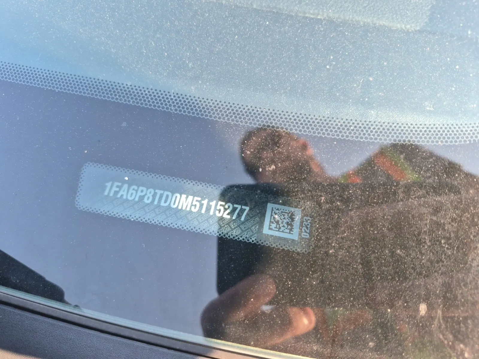 Dash VIN Plate Photo