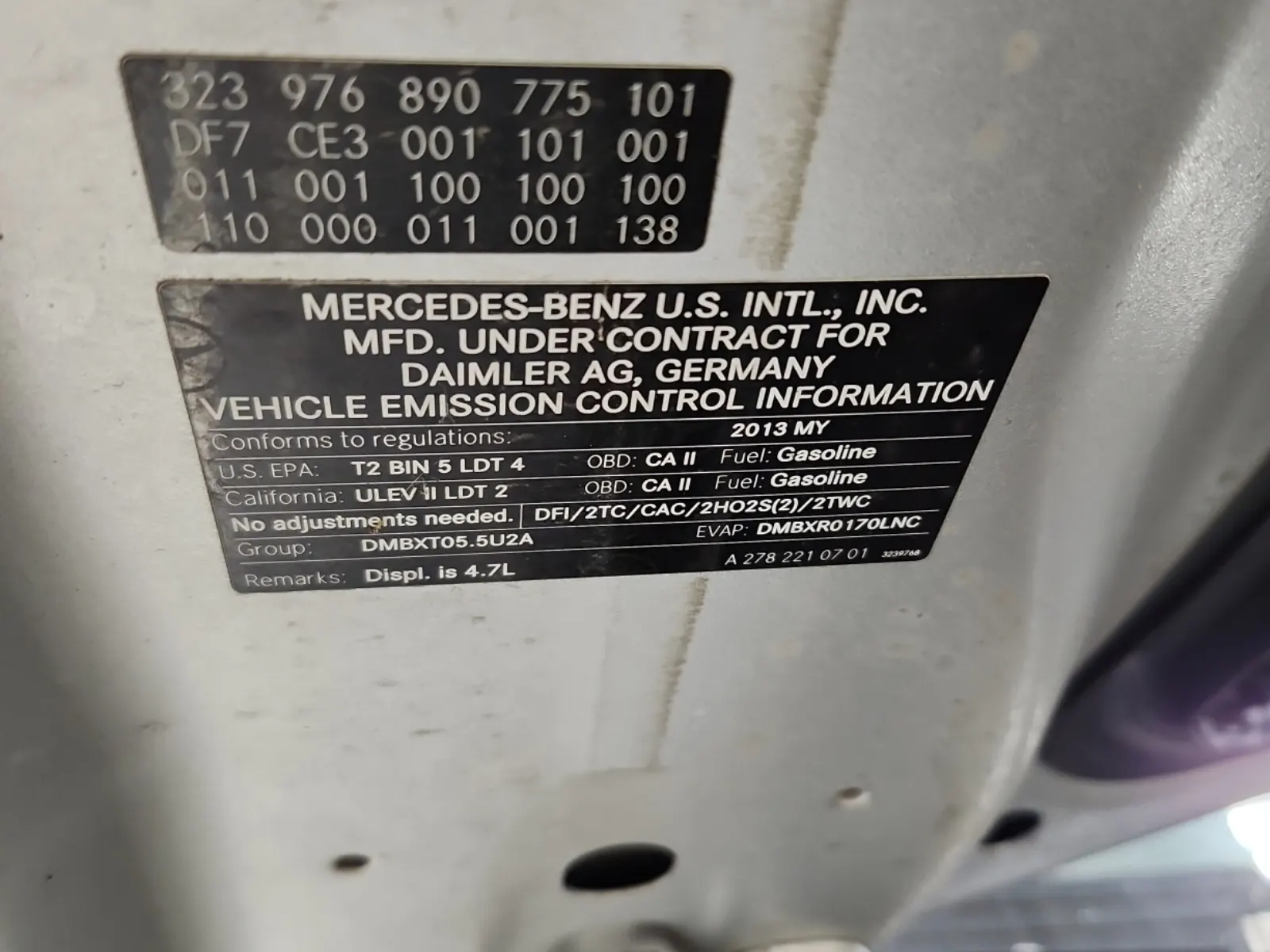 Emission Sticker Photo