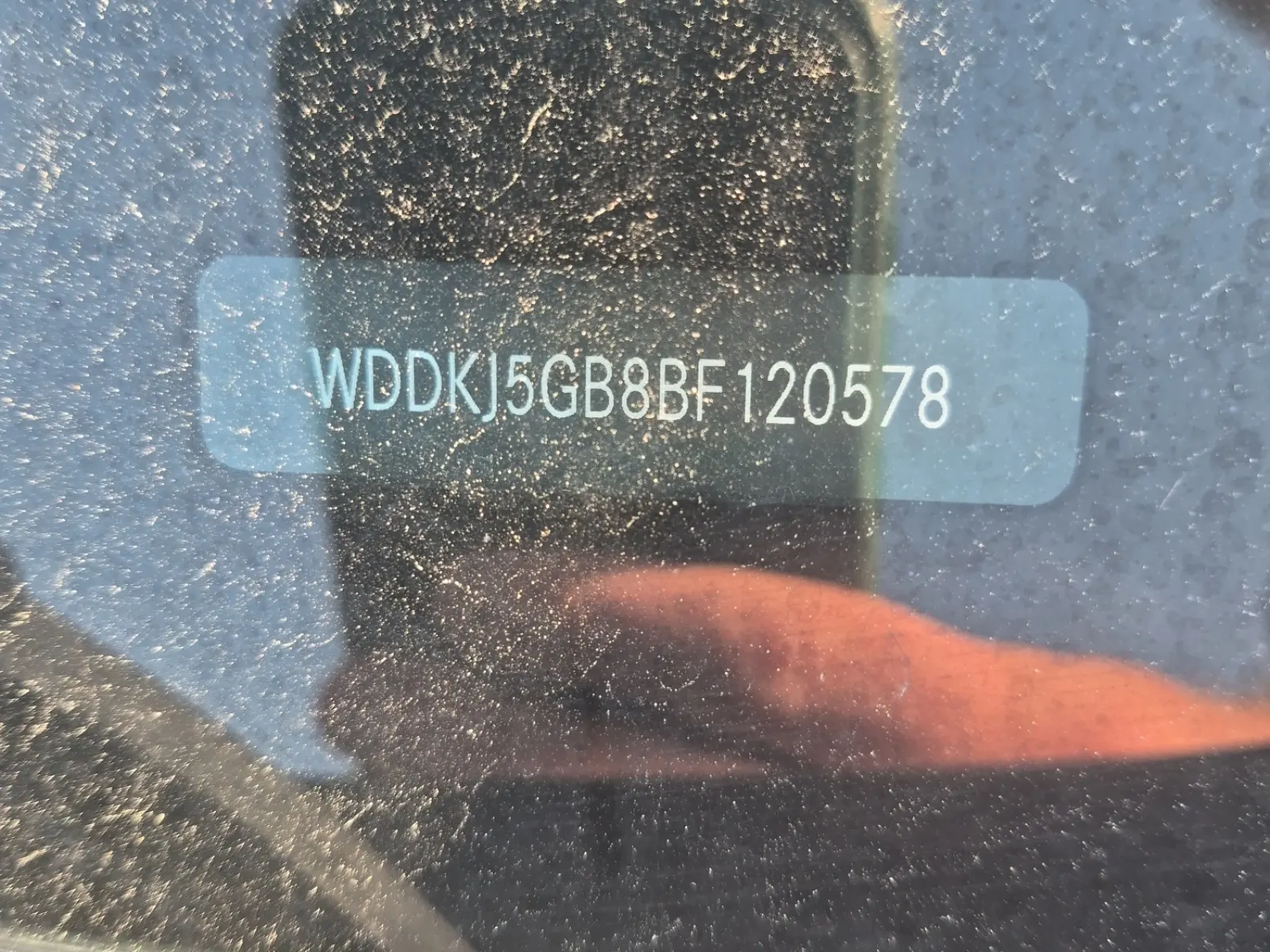 Dash VIN Plate Photo