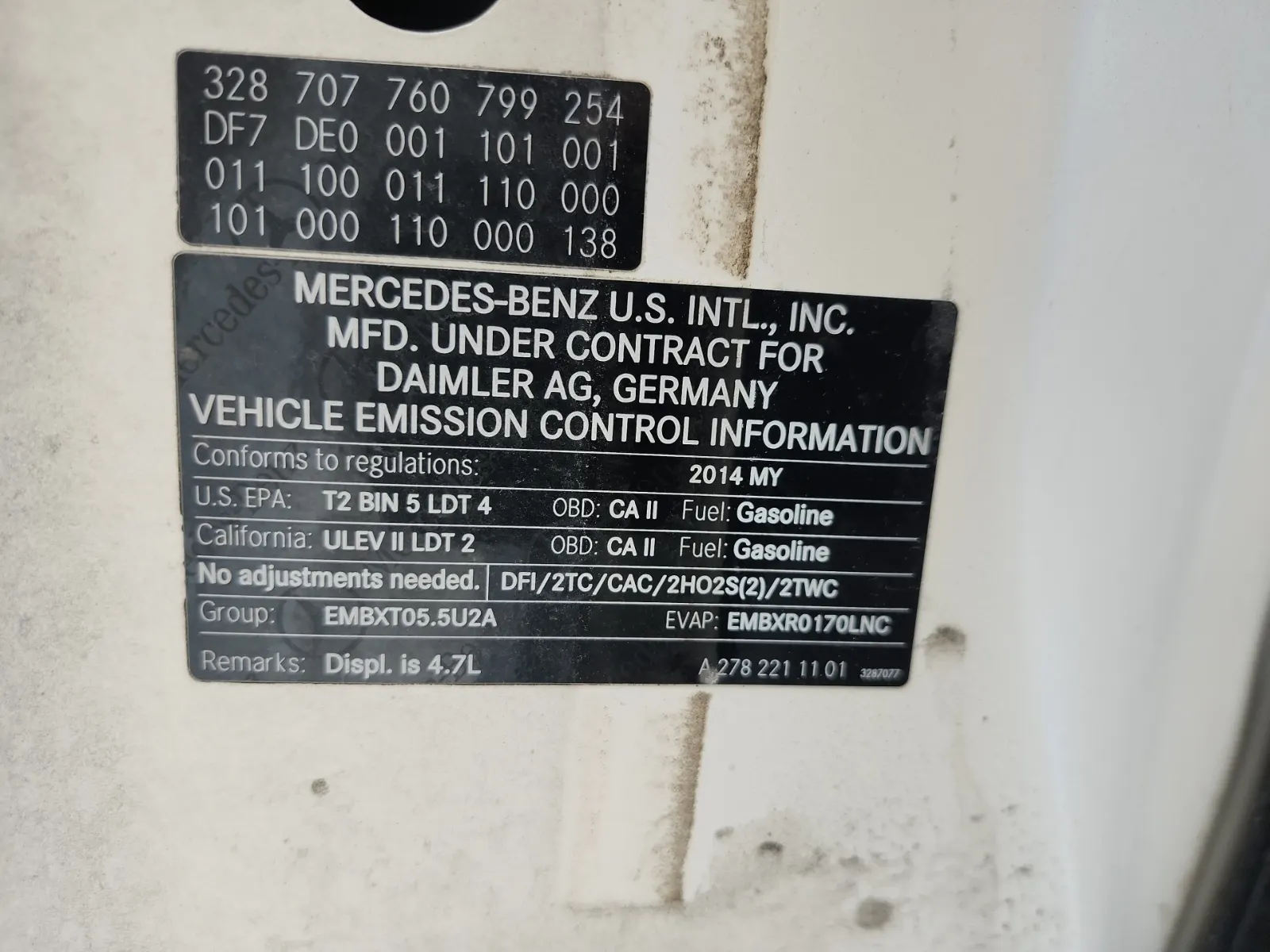Emission Sticker Photo