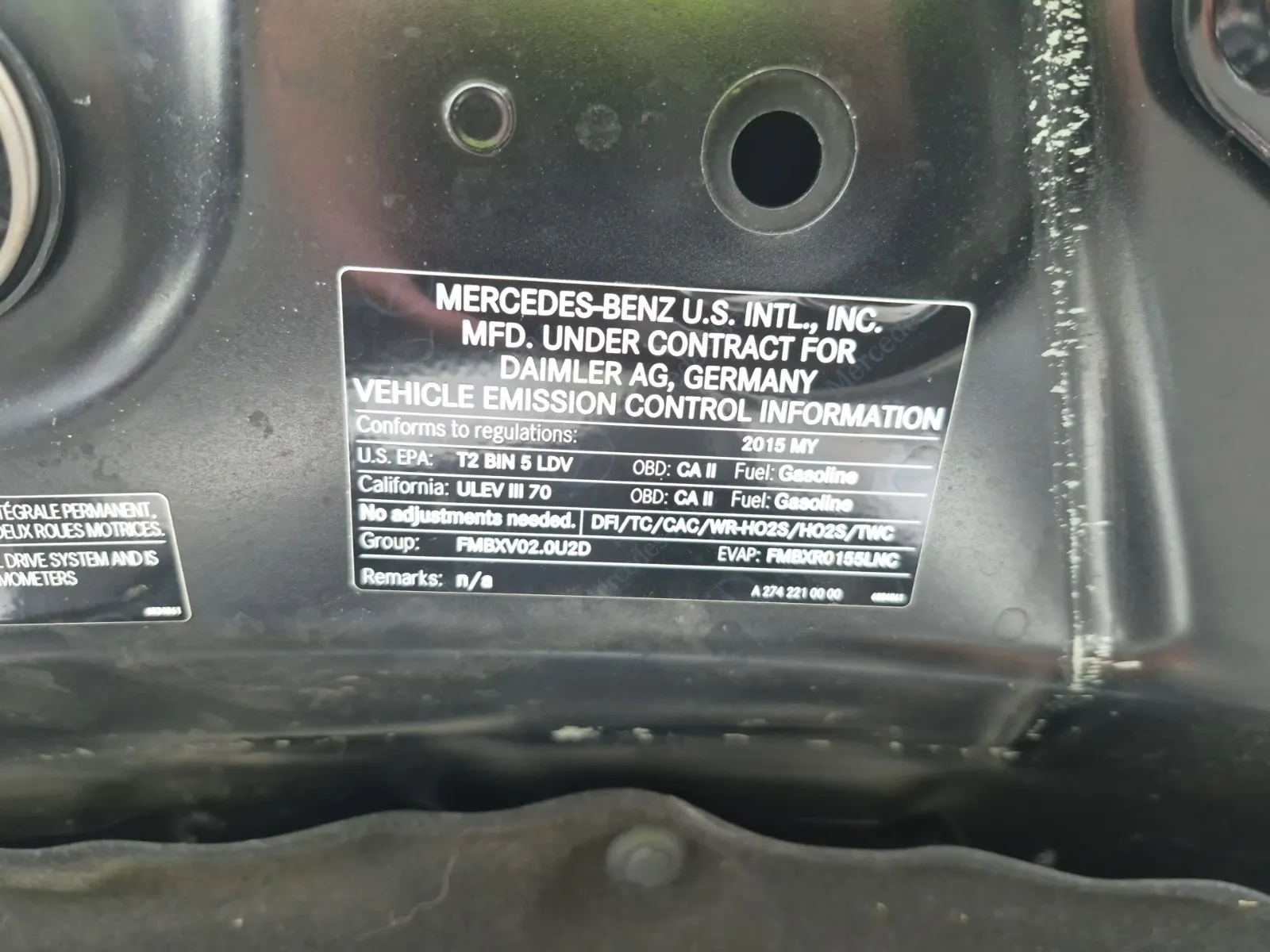 Emission Sticker Photo