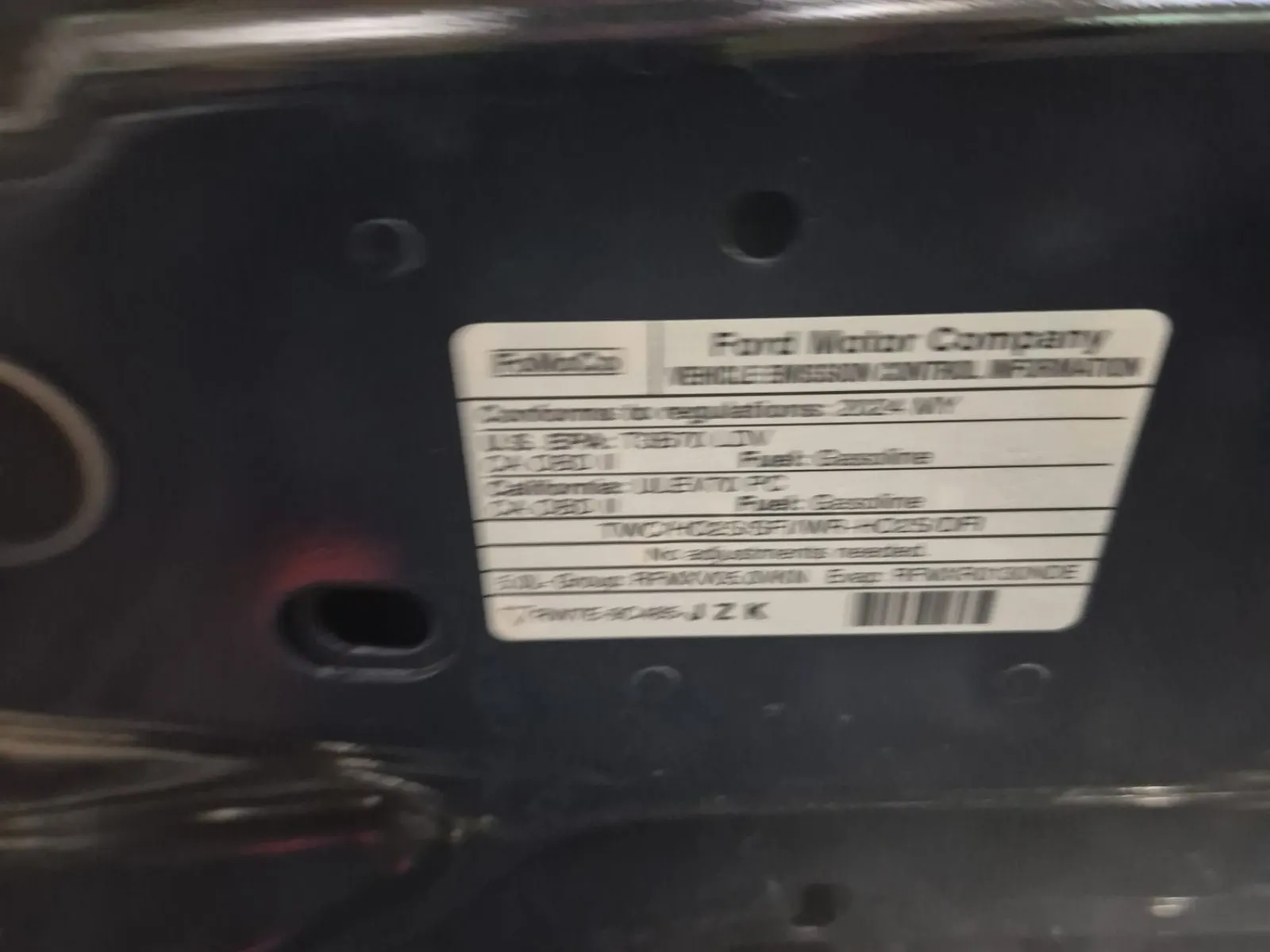 Emission Sticker Photo