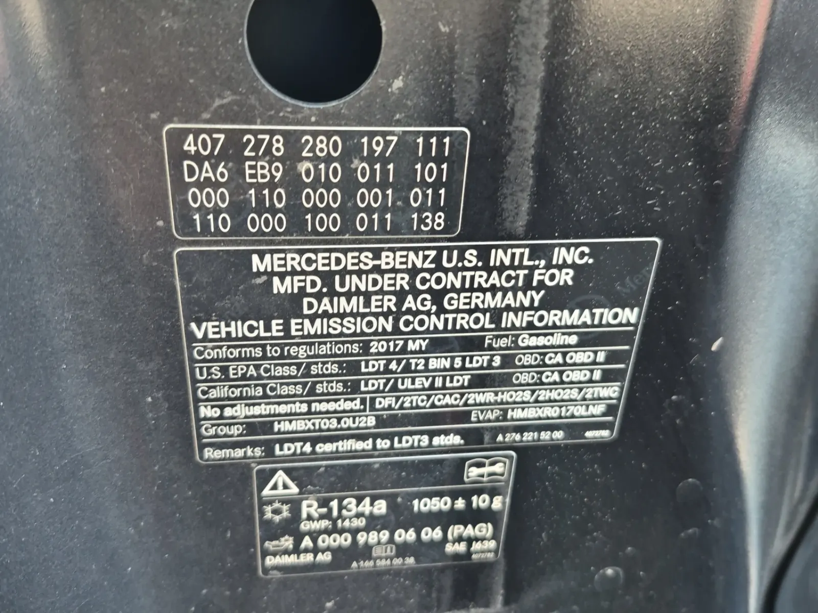 Emission Sticker Photo