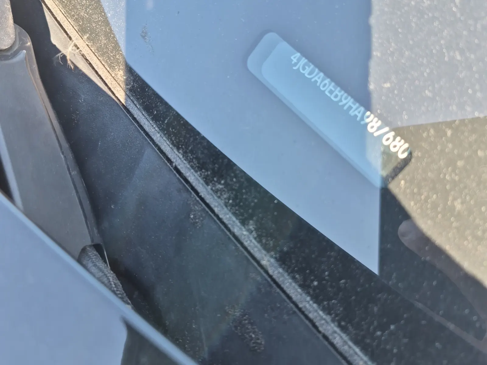 Dash VIN Plate Photo