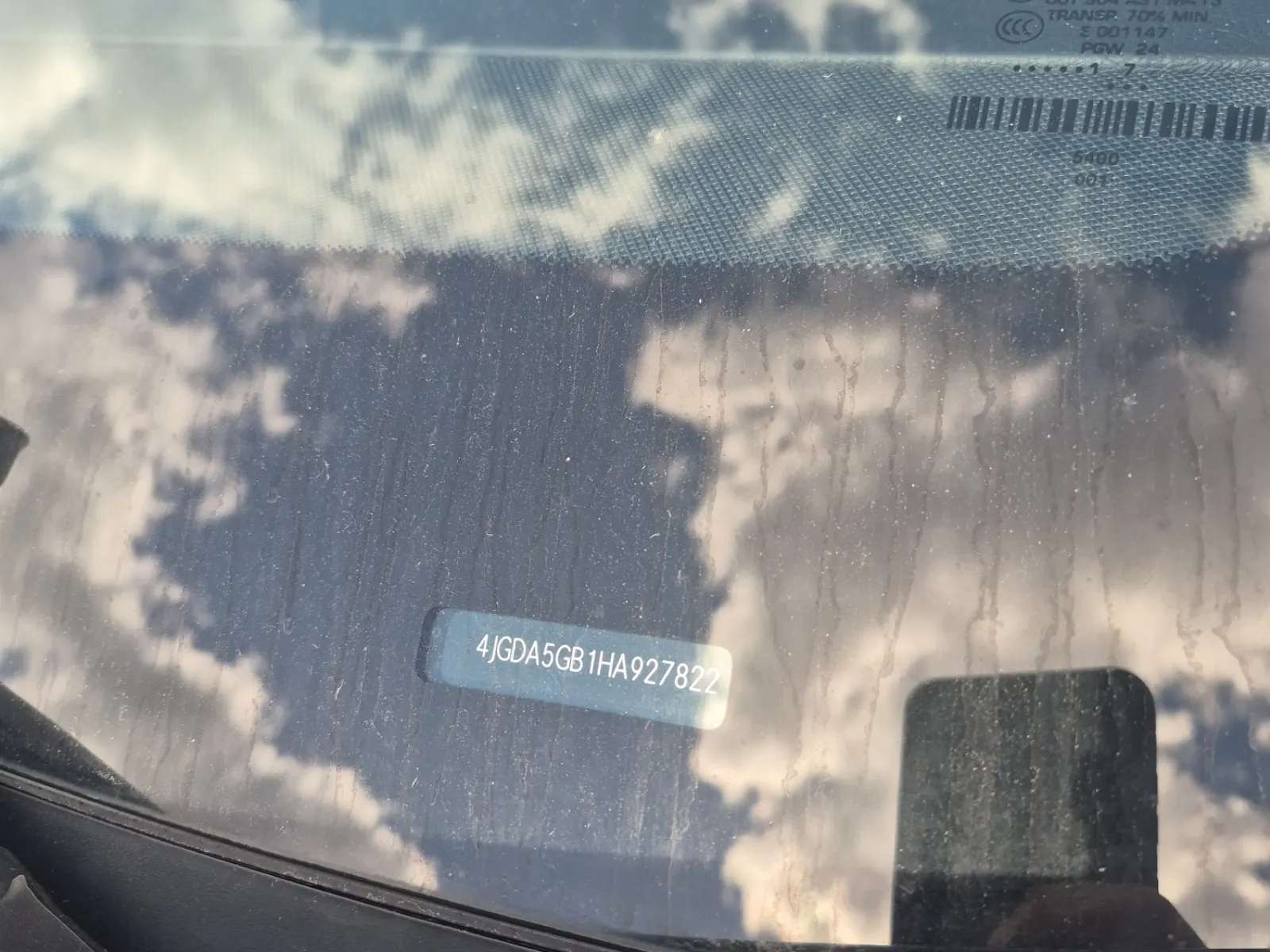 Dash VIN Plate Photo