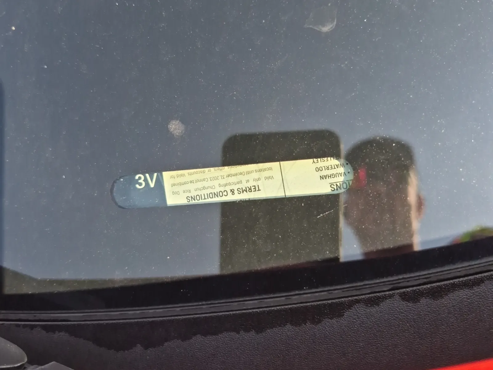 Dash VIN Plate Photo