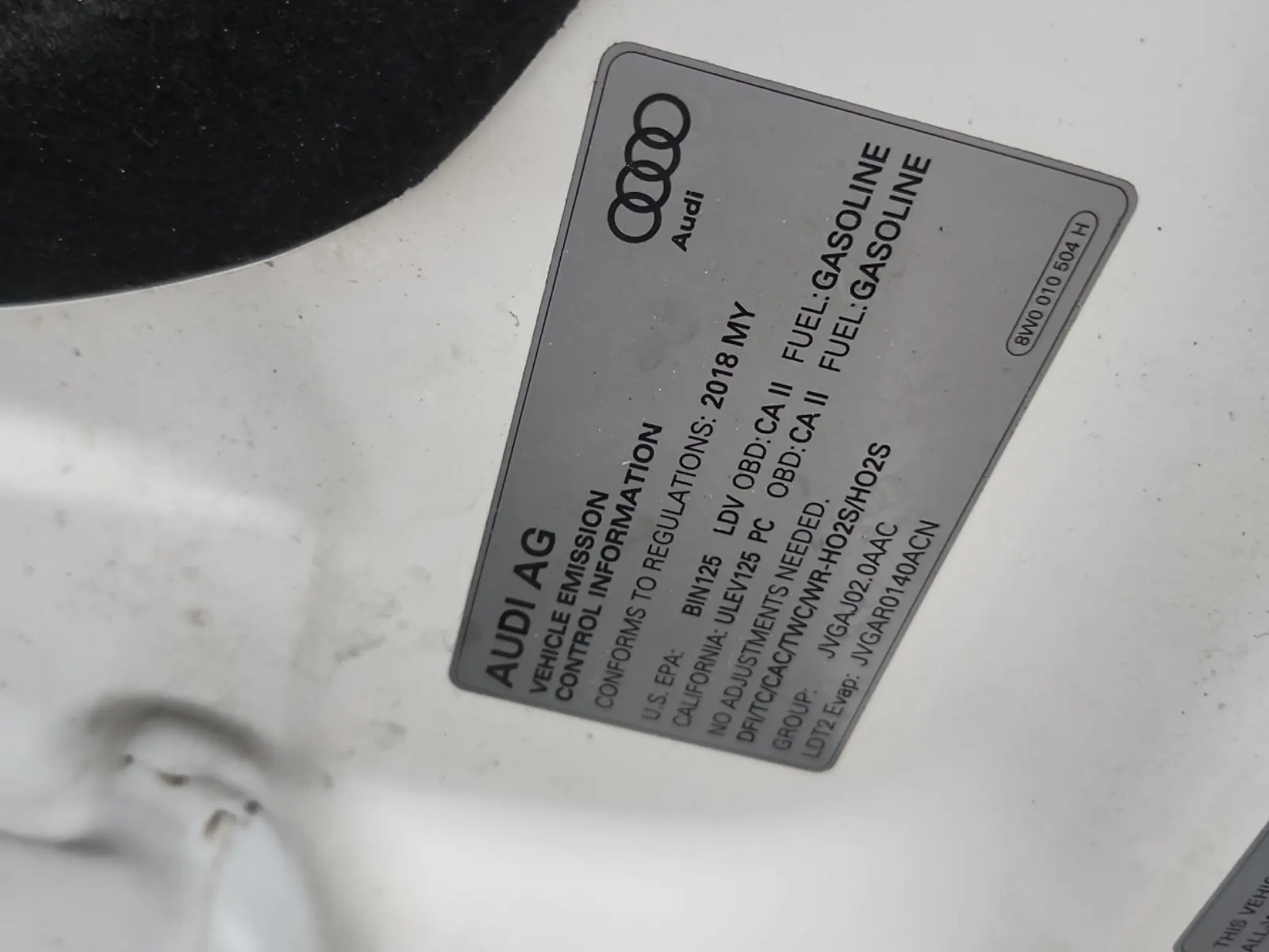 Emission Sticker Photo