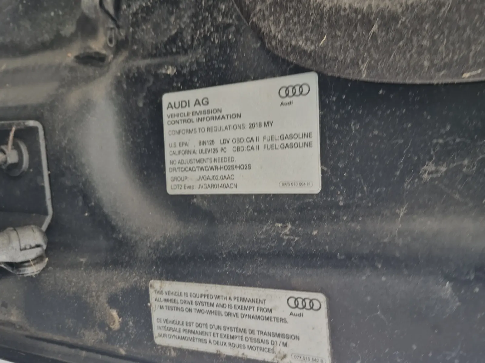 Emission Sticker Photo