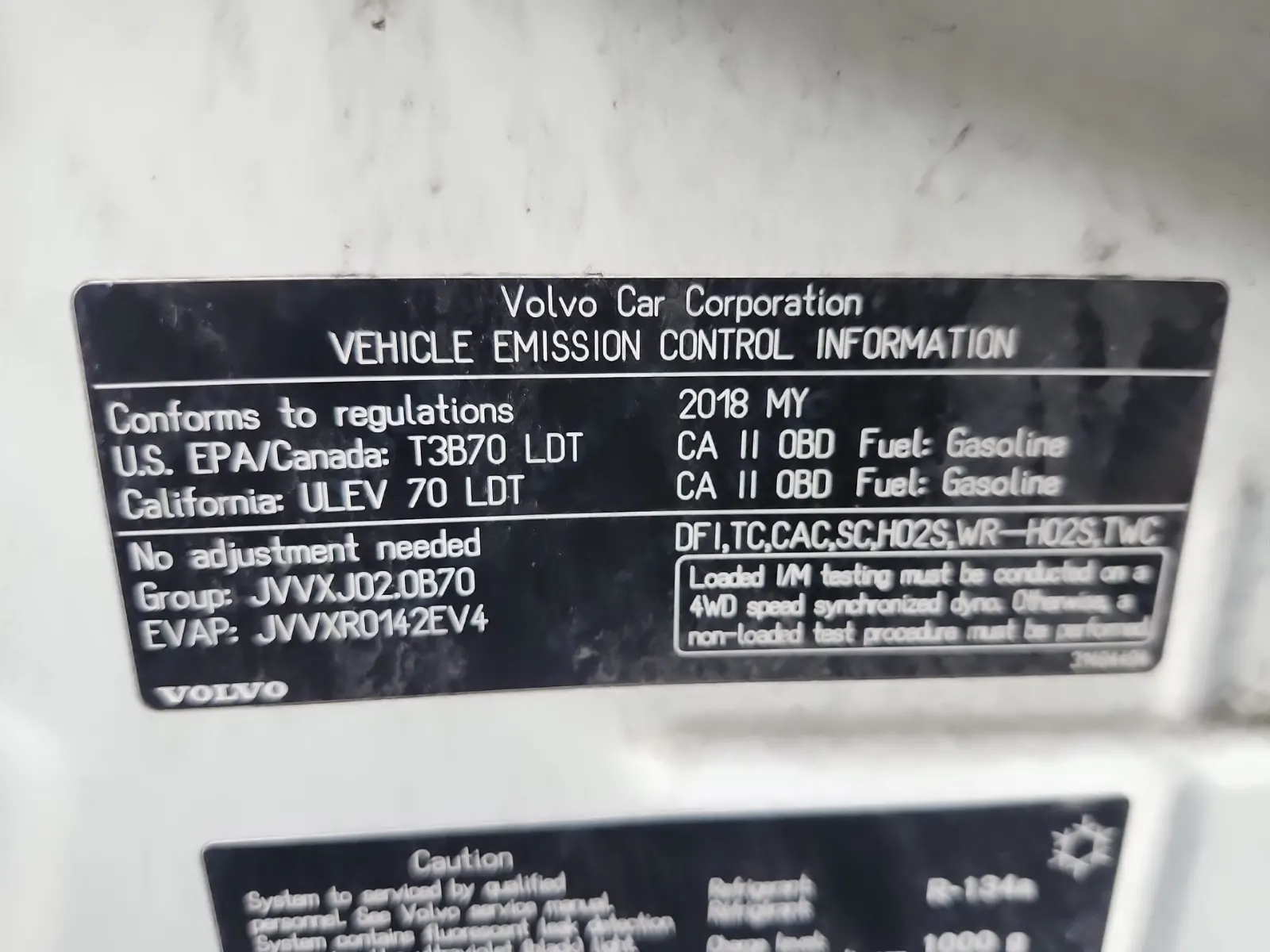 Emission Sticker Photo