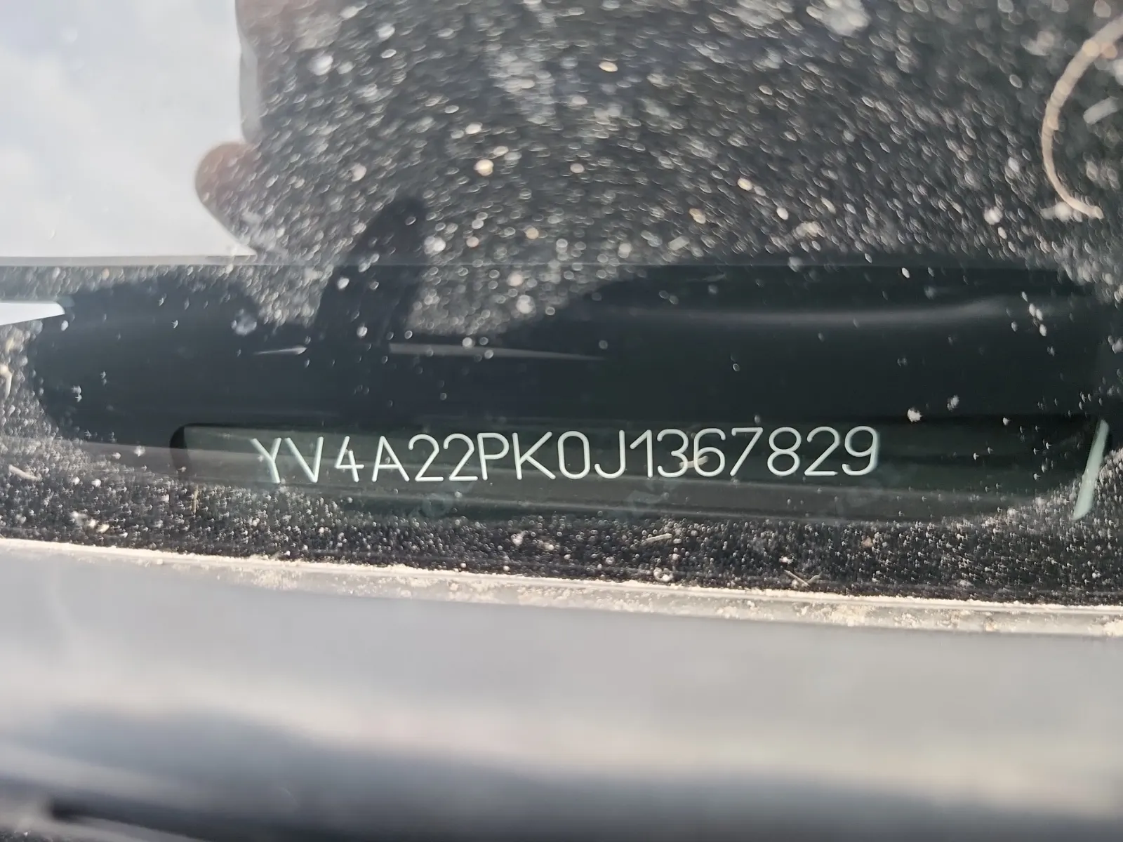 Dash VIN Plate Photo