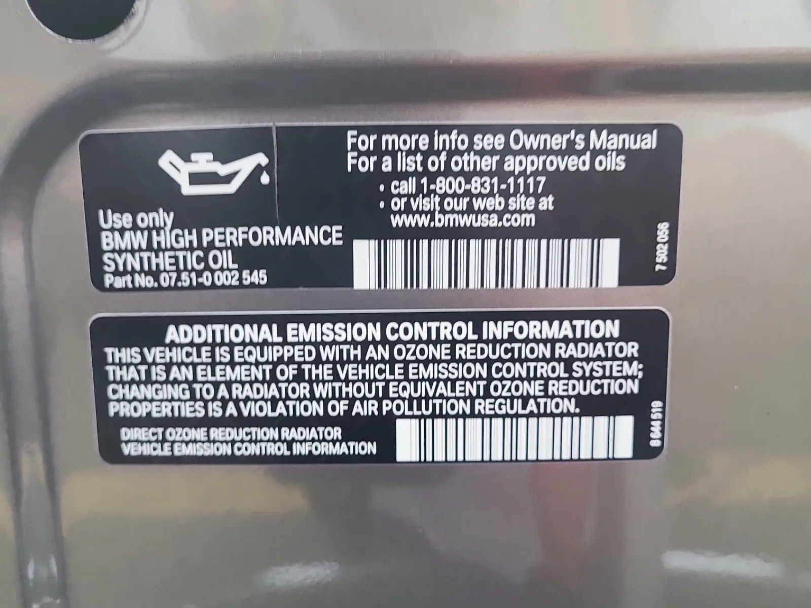 Emission Sticker Photo
