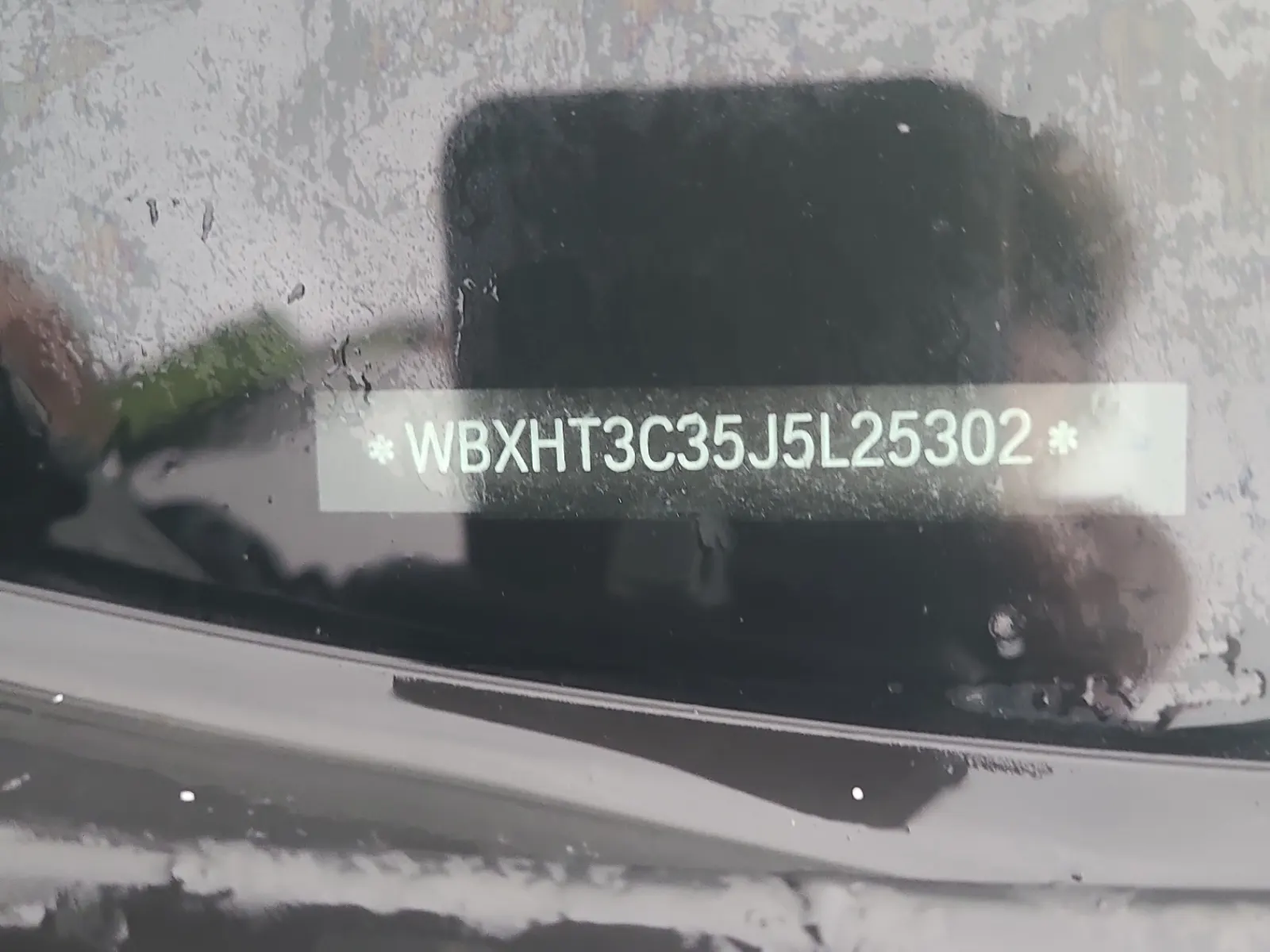 Dash VIN Plate Photo