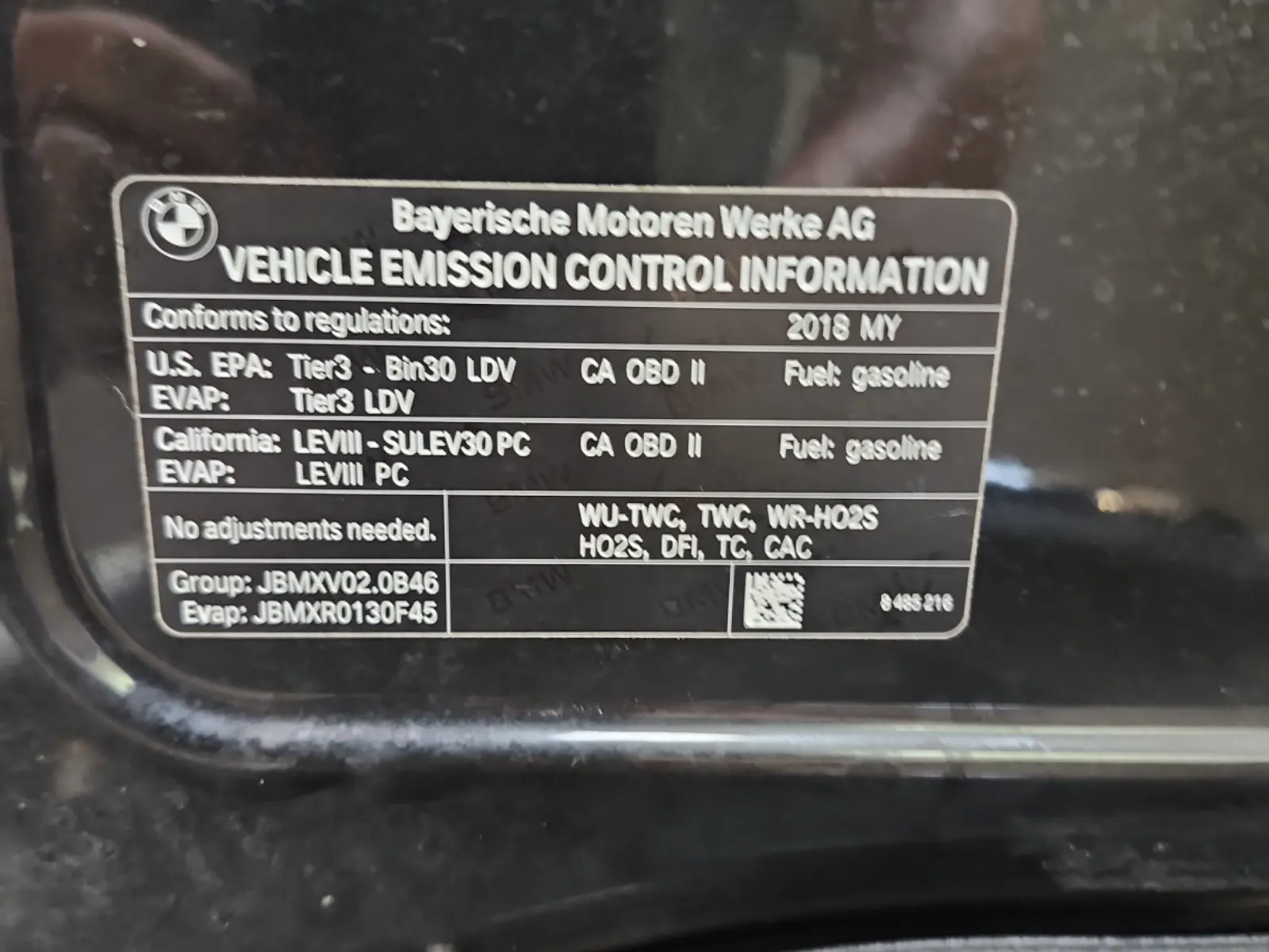 Emission Sticker Photo