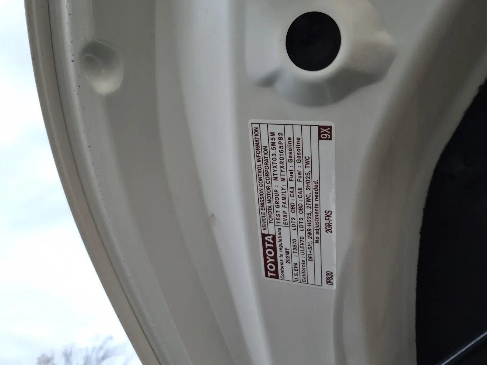 Emission Sticker Photo