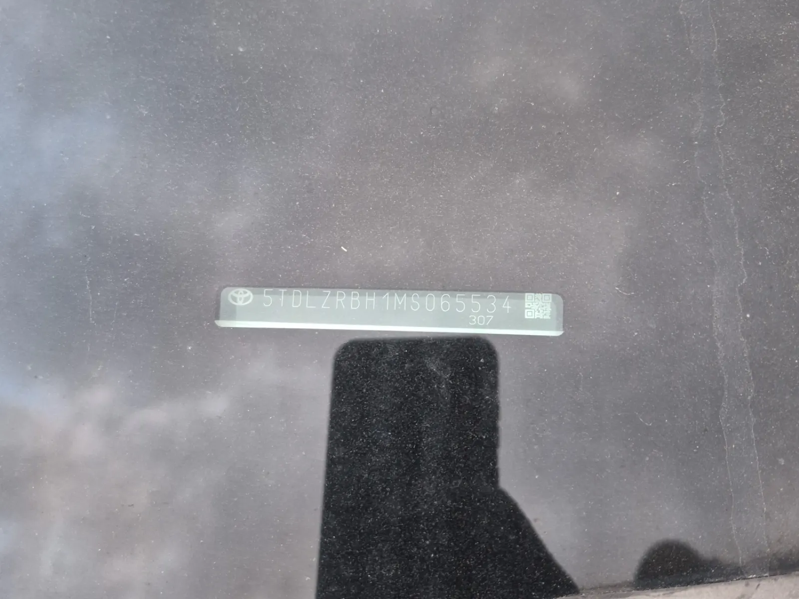 Dash VIN Plate Photo