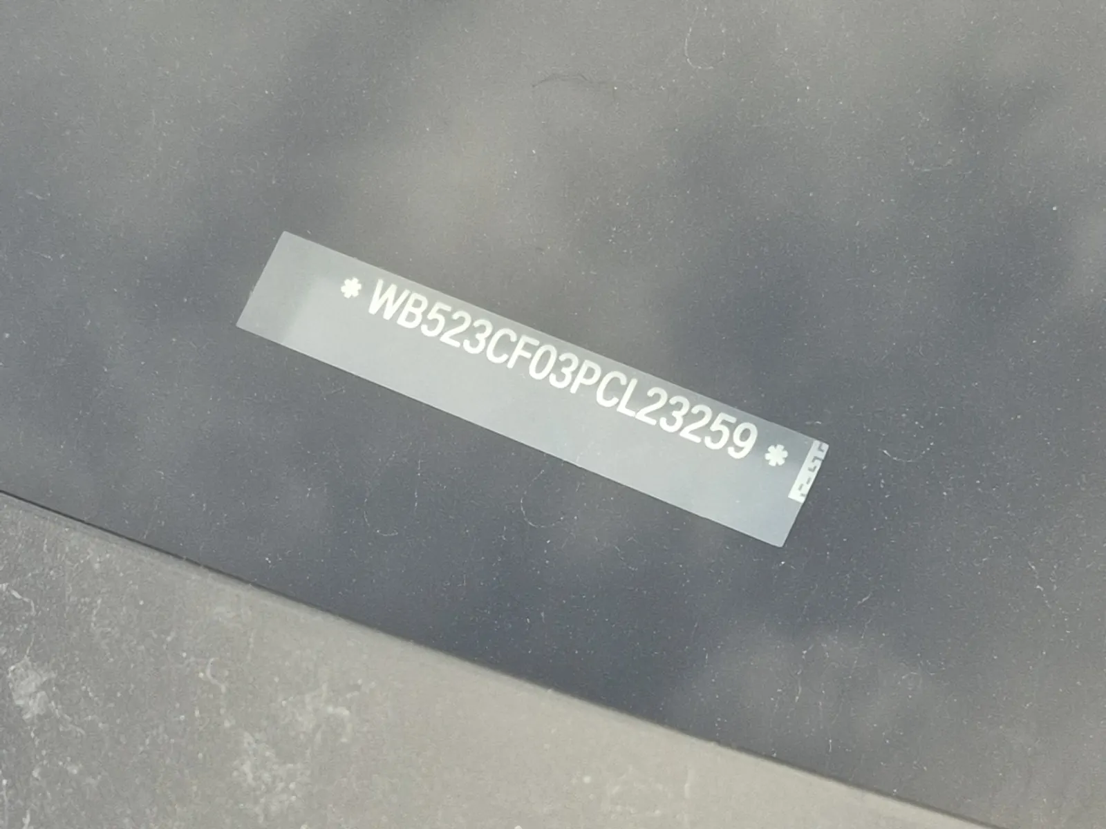 Dash VIN Plate Photo
