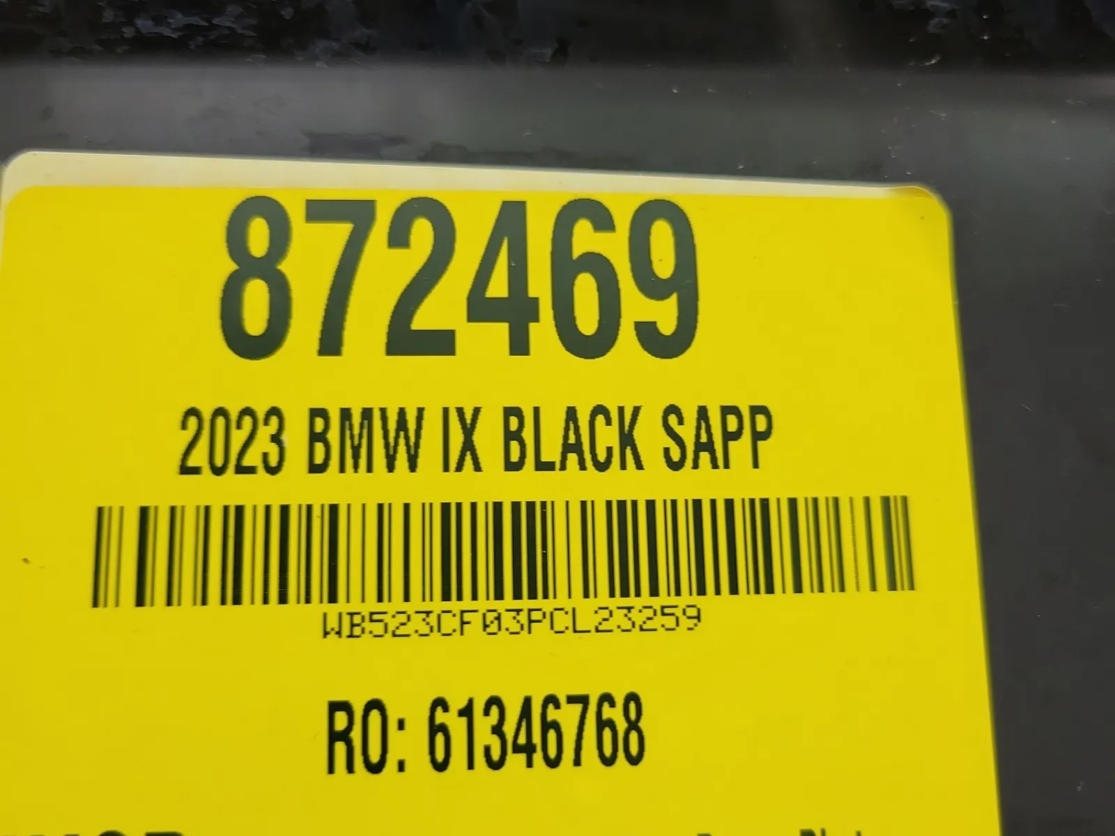 Inventory Label Photo
