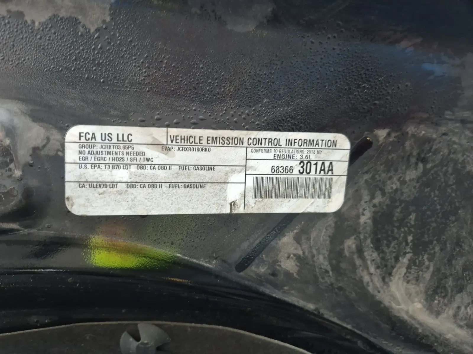 Emission Sticker Photo