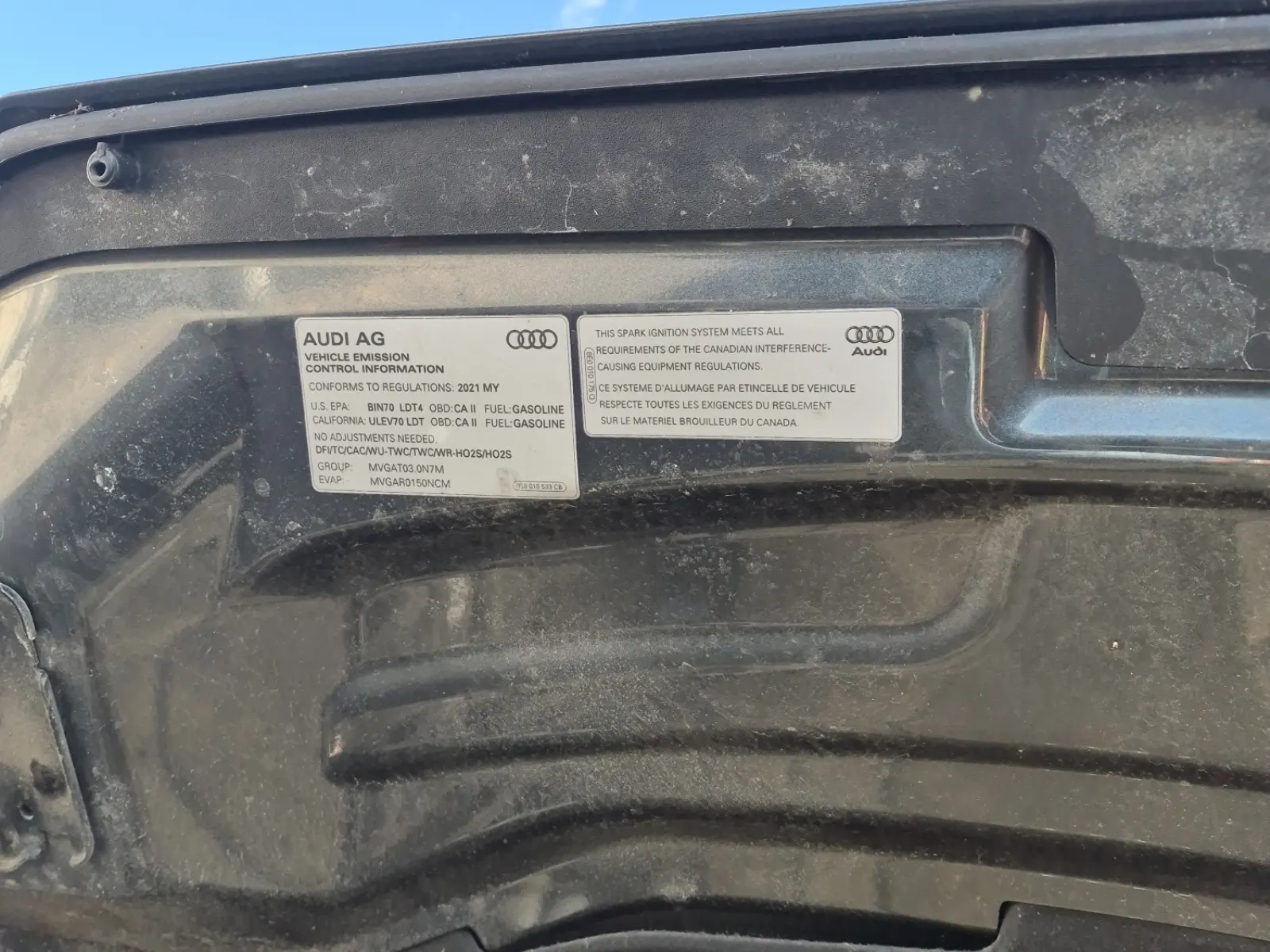 Emission Sticker Photo
