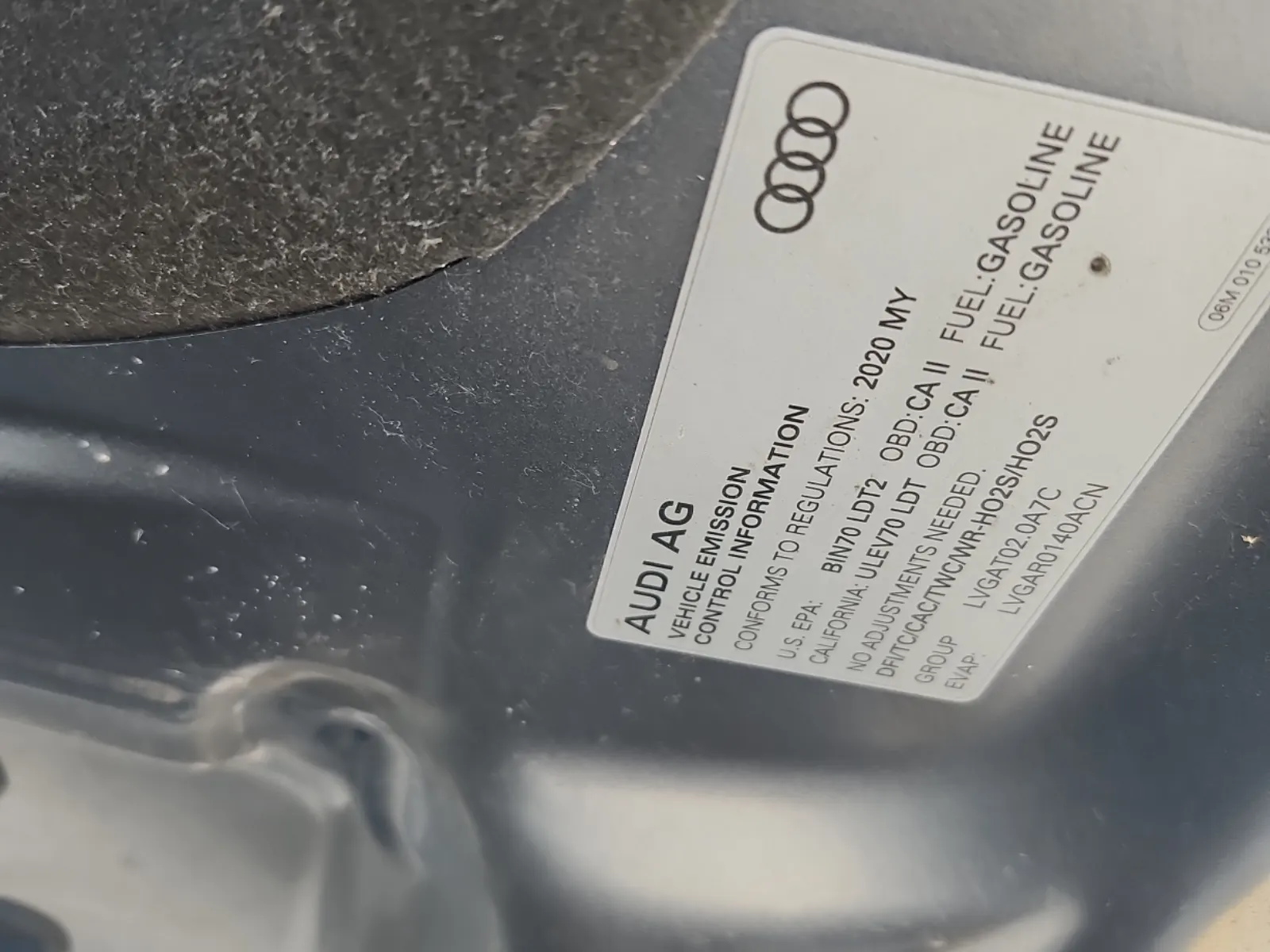 Emission Sticker Photo