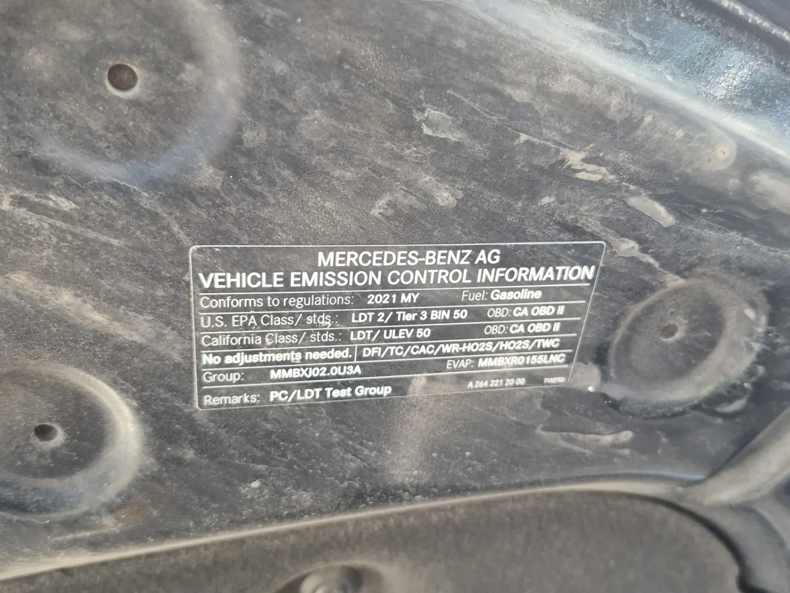 Emission Sticker Photo