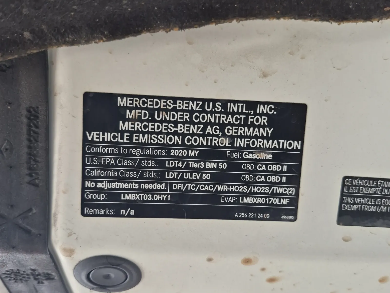 Emission Sticker Photo