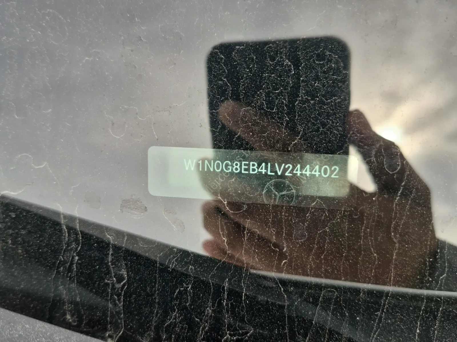 Dash VIN Plate Photo